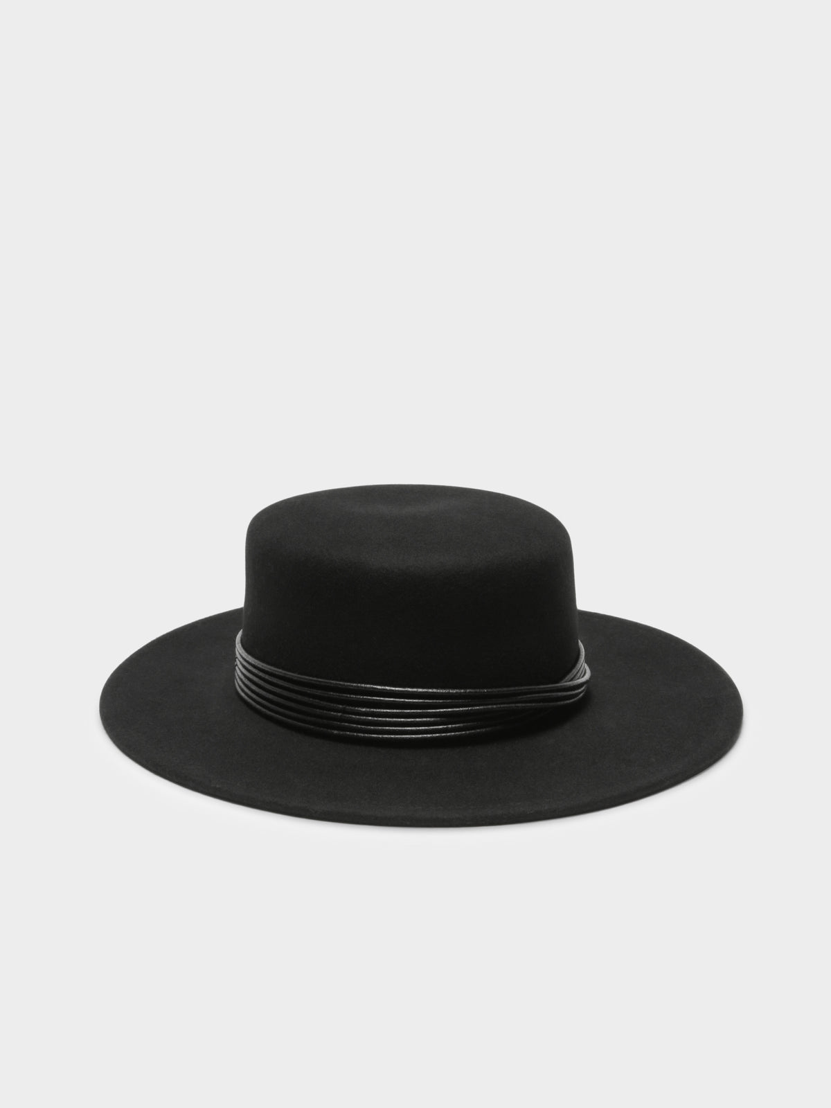 Sziget Boater Hat in Black