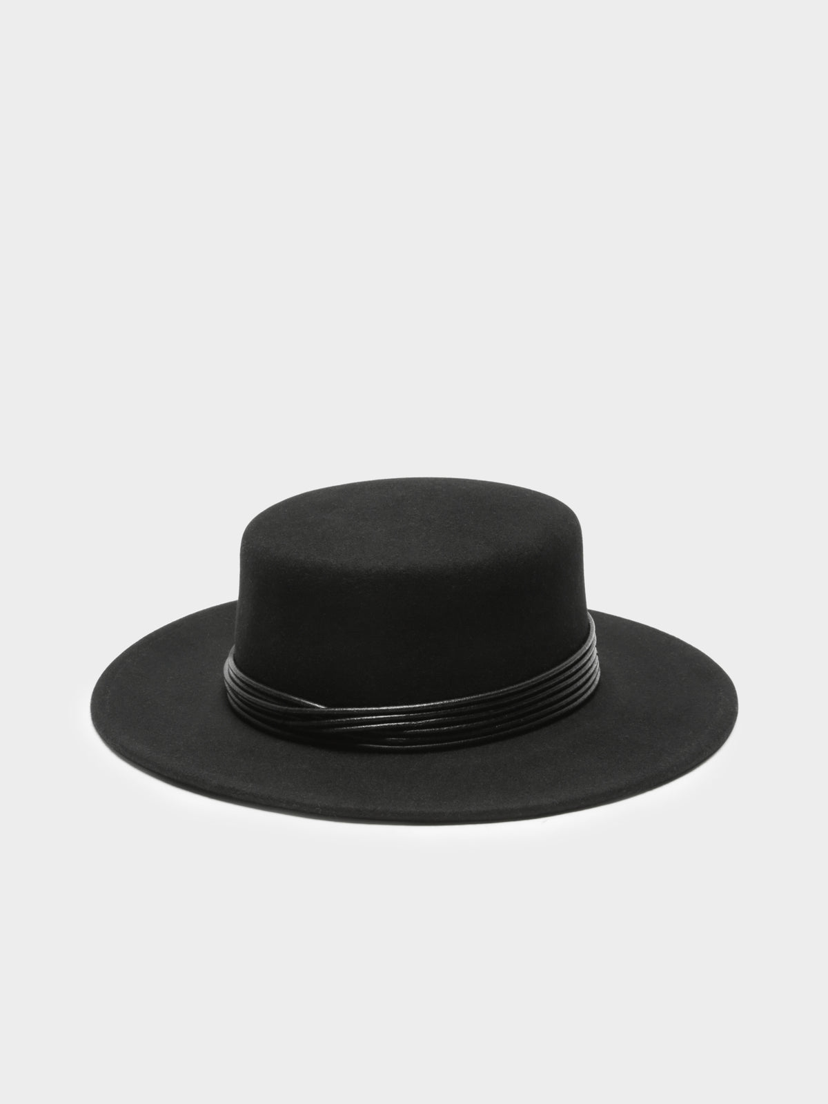 Sziget Boater Hat in Black