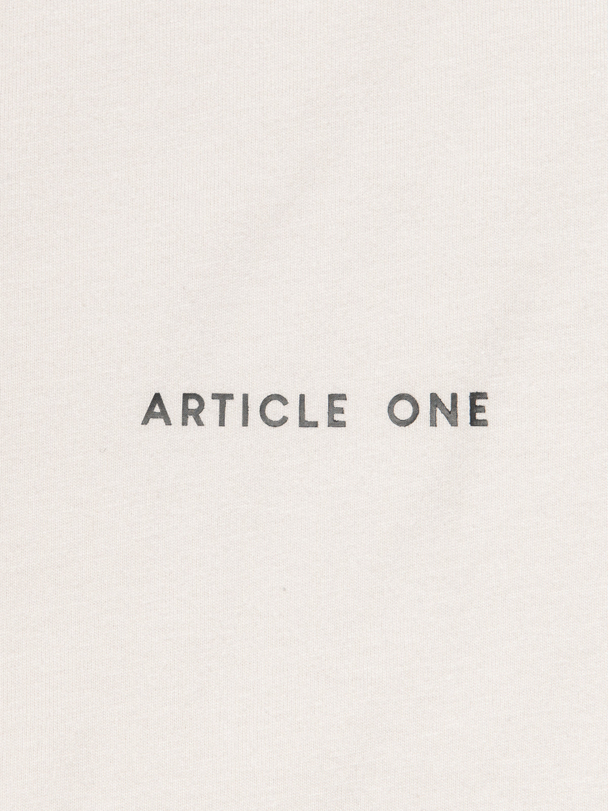 Article One Minimal Logo Muscle | Ecru
