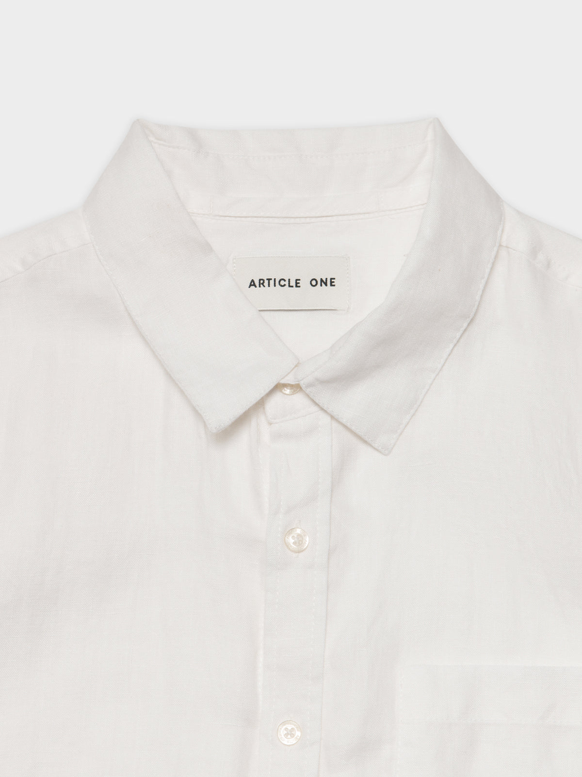 Nero Linen Shirt in White