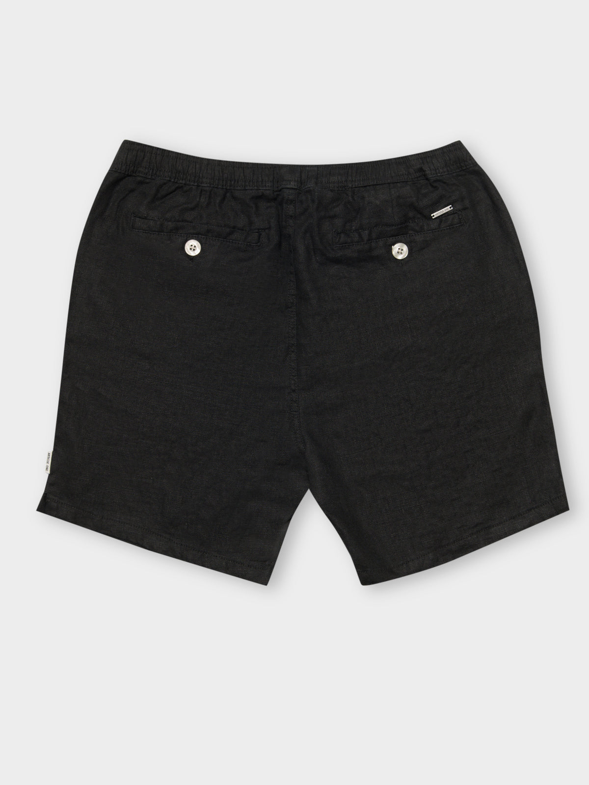 Nero Linen Shorts in Black