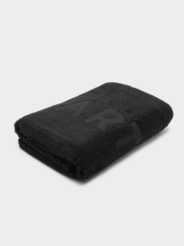 Article one Tonal Logo Towel in Black Black Glue Store