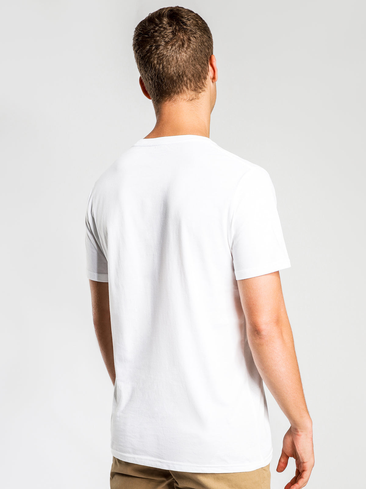 Plain Crew T-Shirt in White
