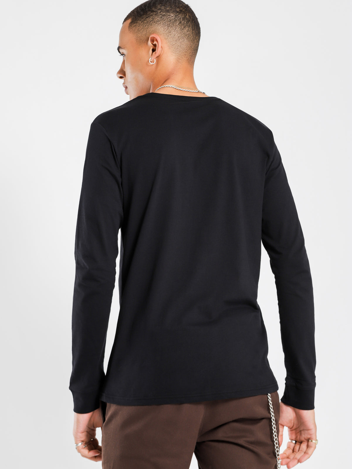 Contra Long Sleeved Shirt in Black