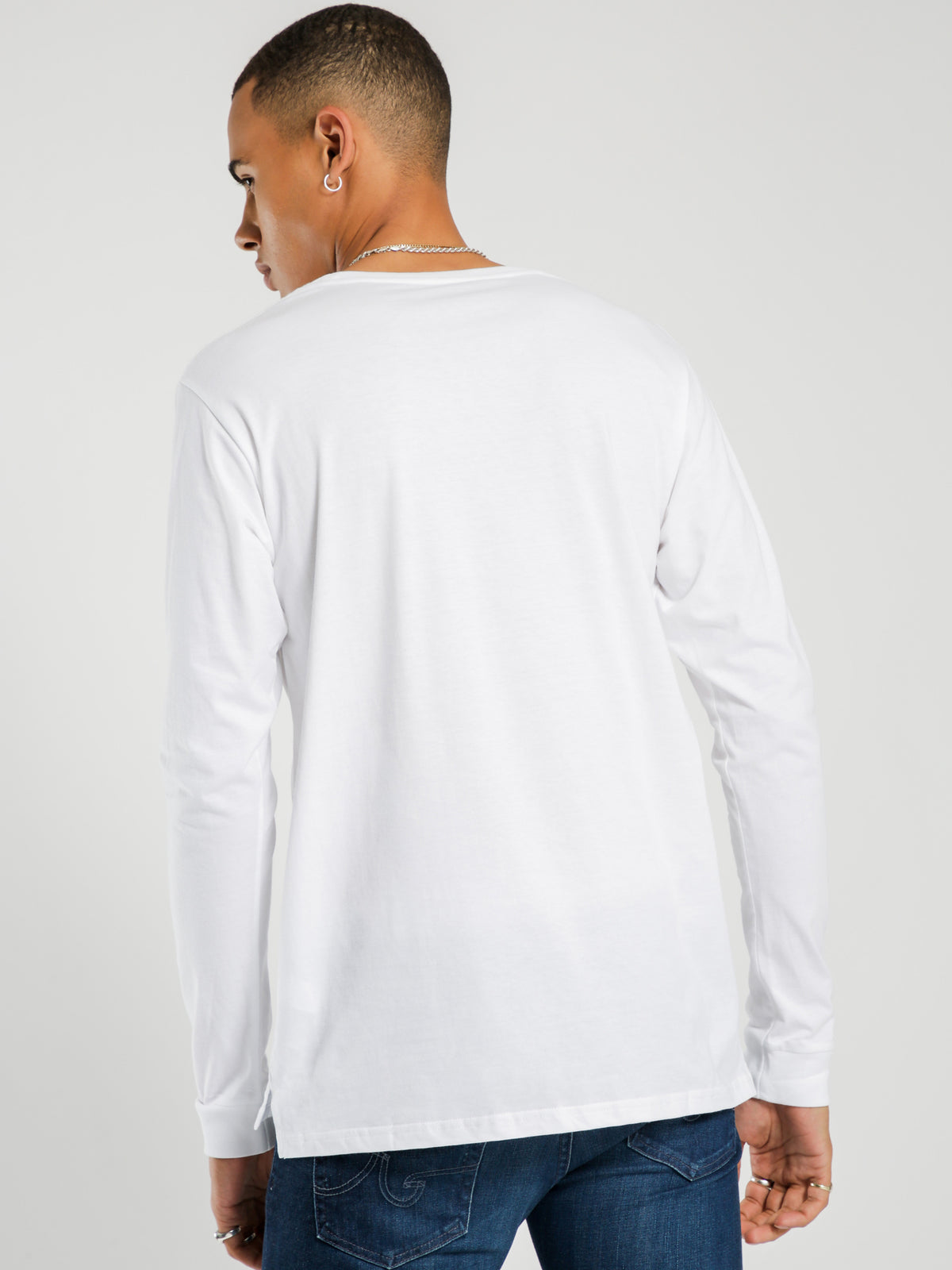 Contra Long Sleeved Shirt in White