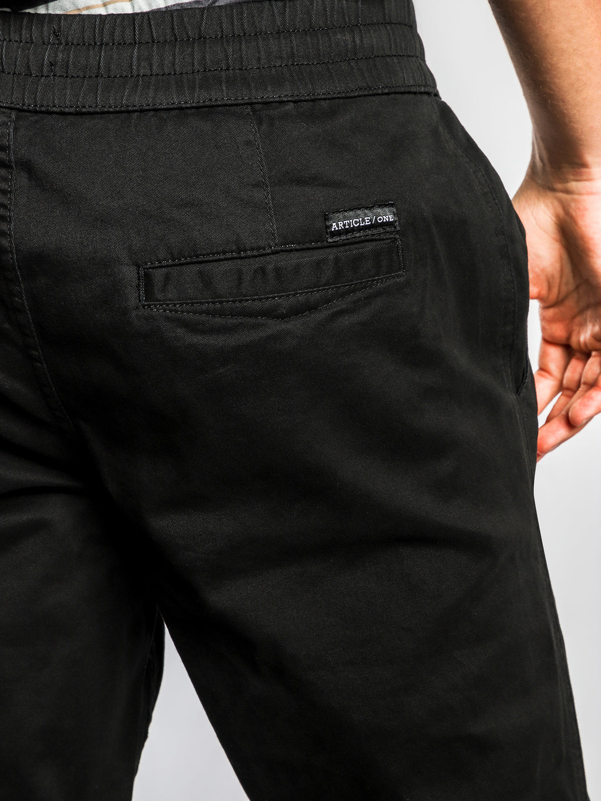 Indie Tapered Joggers in Black
