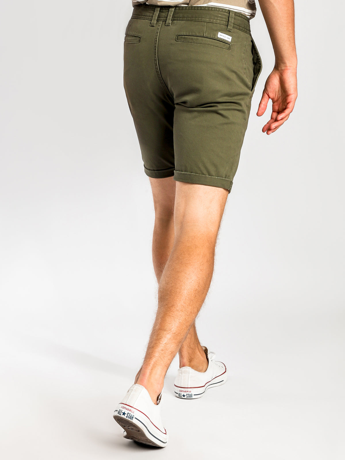 Malabar Chino Shorts in Army Green