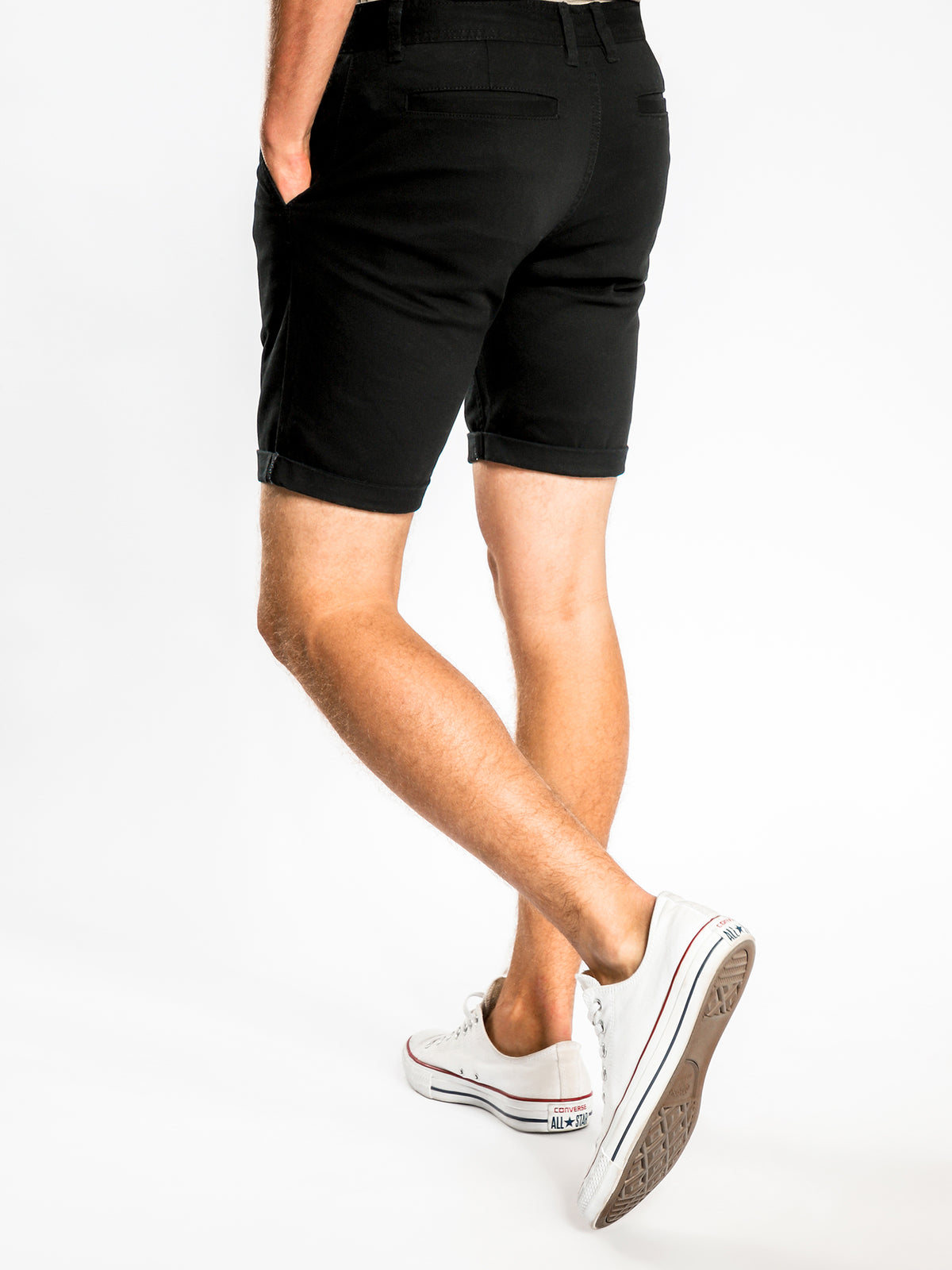 Malabar Chino Shorts in Black