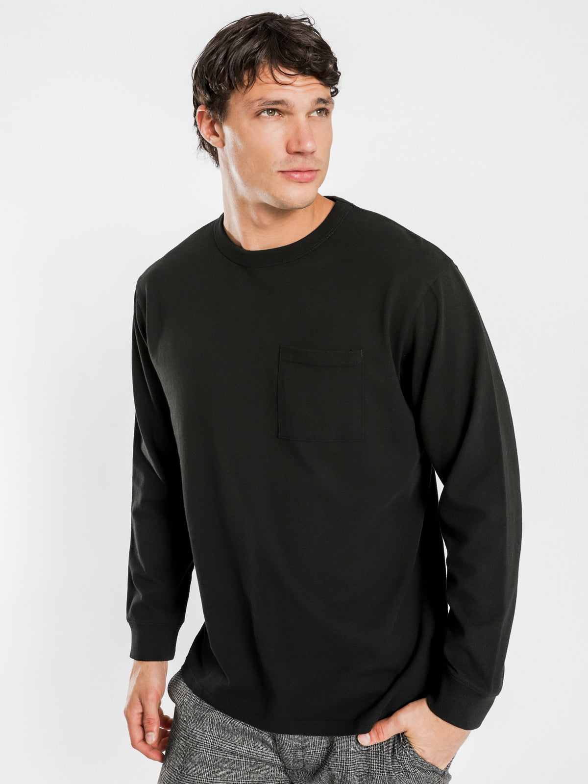 Article One Heavyweight Long Sleeve T-Shirt | Black