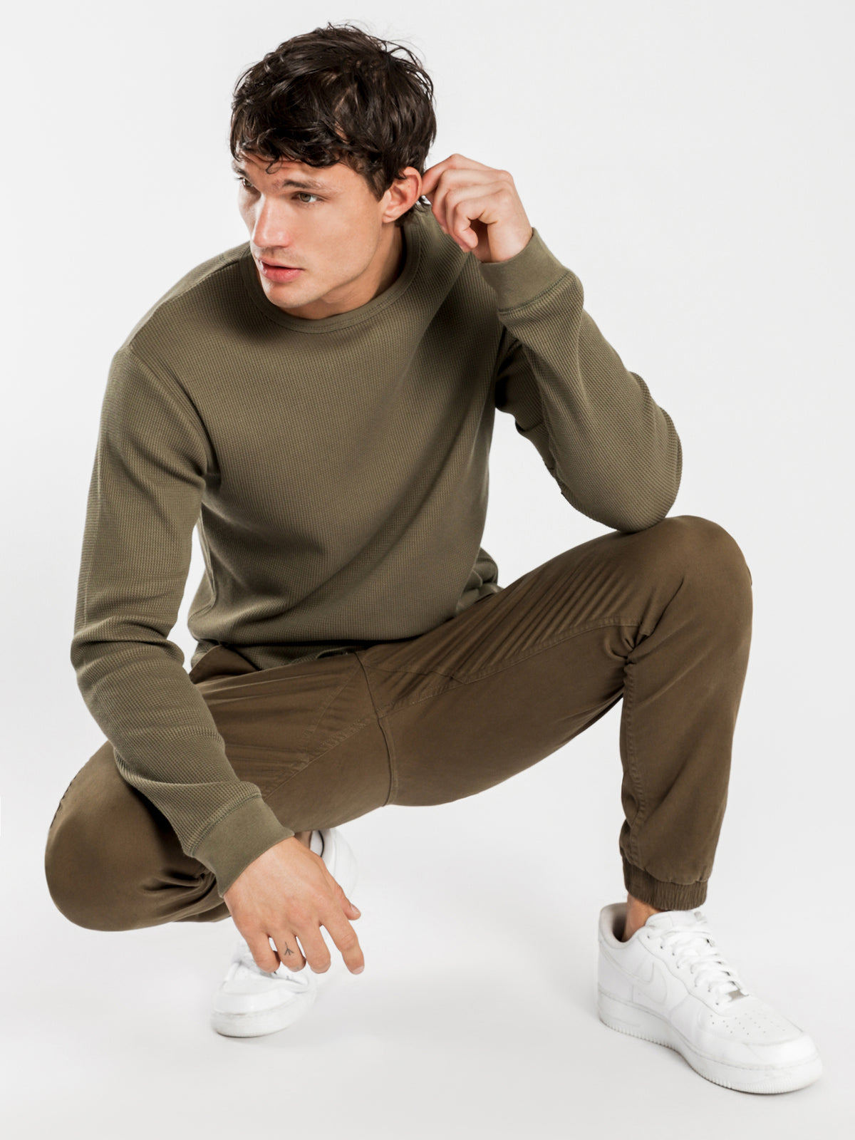 Boden Joggers in Olive Green