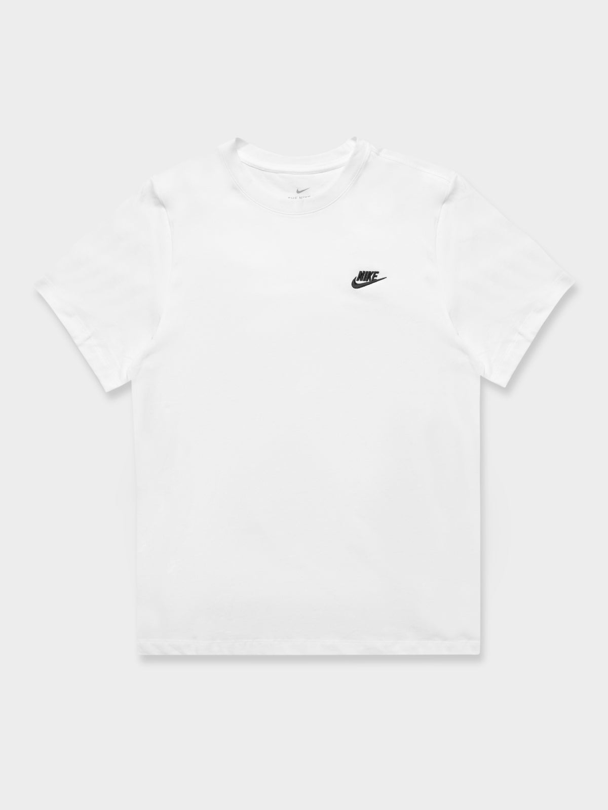 Sportswear Club T-Shirt in White &amp; Black