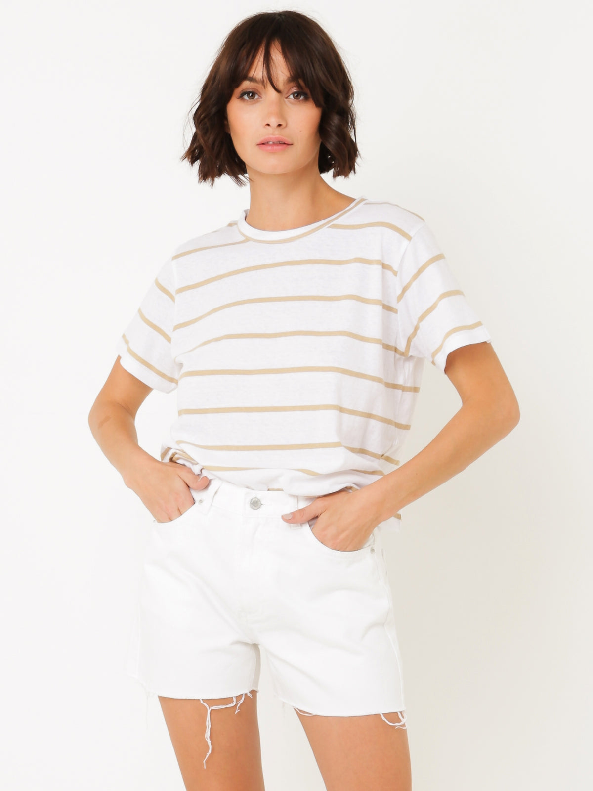 Everyday T-Shirt in Sand Stripe