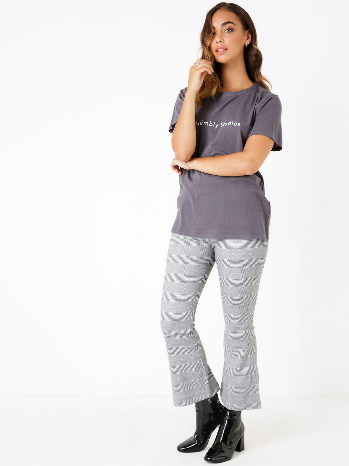 Fluent Logo T-Shirt in Slate Grey