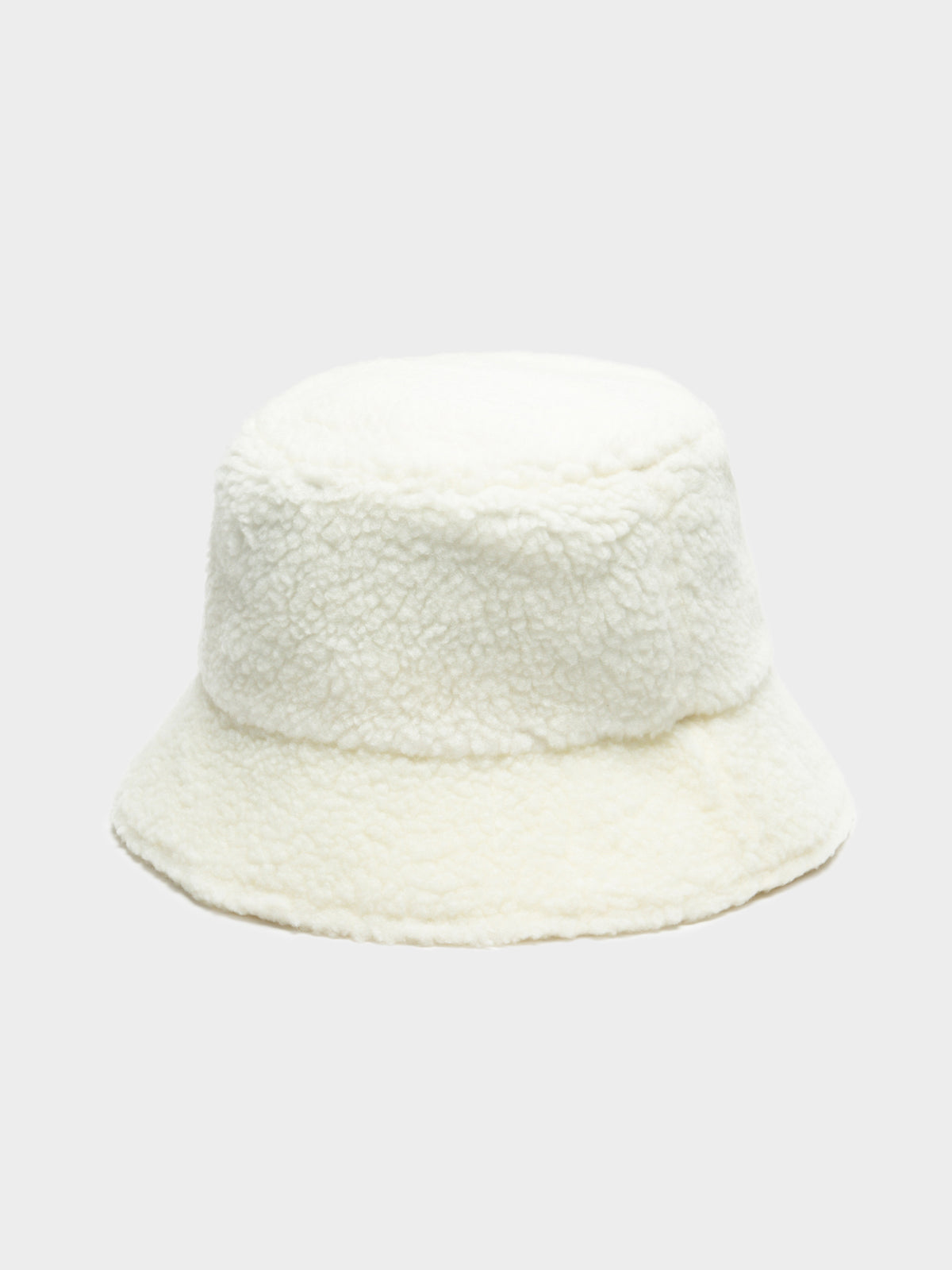 Sherpa Bucket Hat in Off White