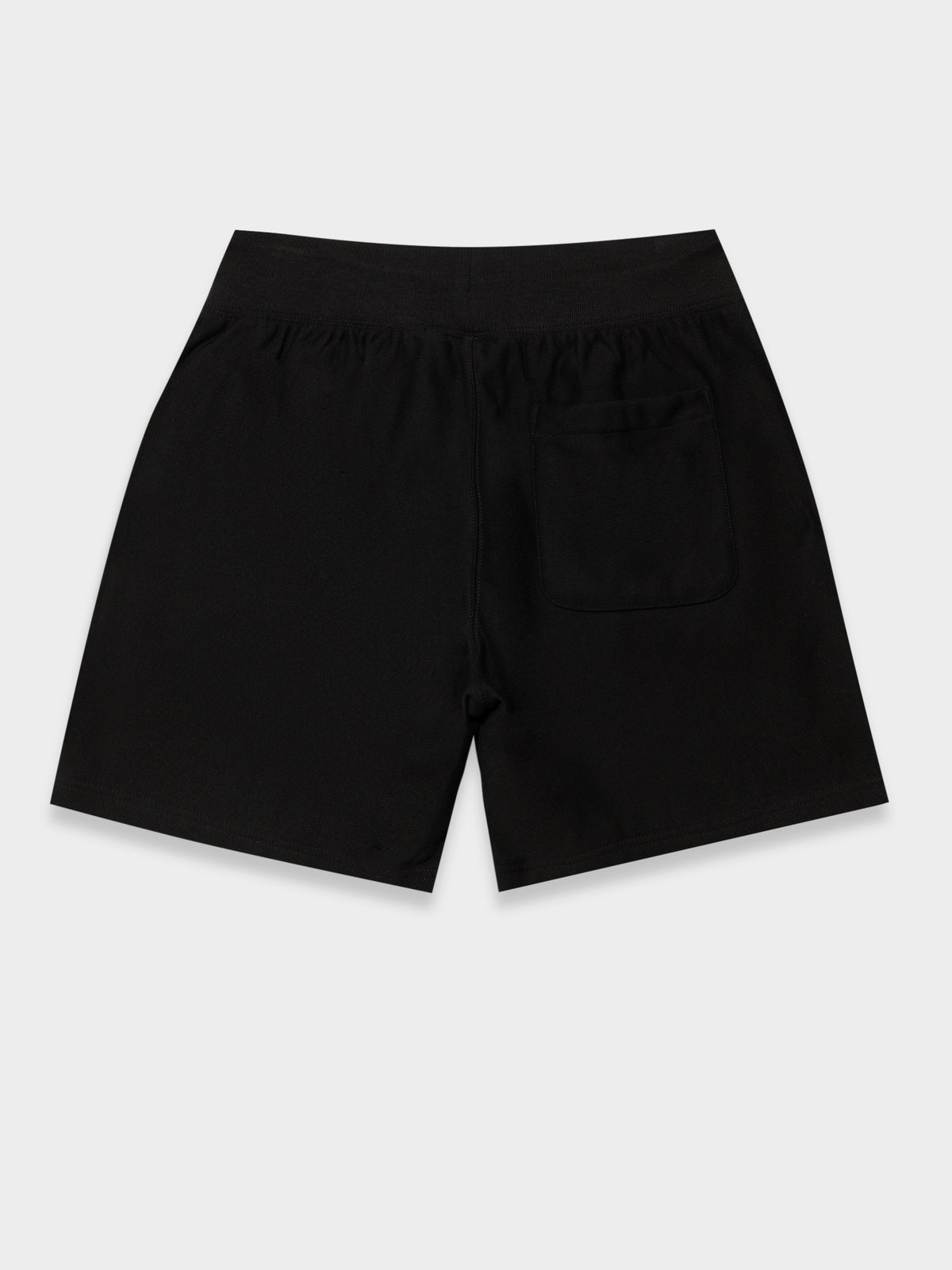 Reverse Weave Shorts in Black
