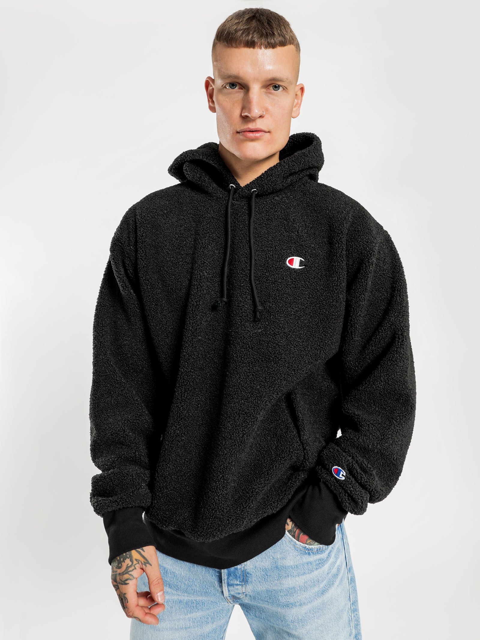 Sweater Womens Champion Sweater Cream 2018 Sherpa Hoodie