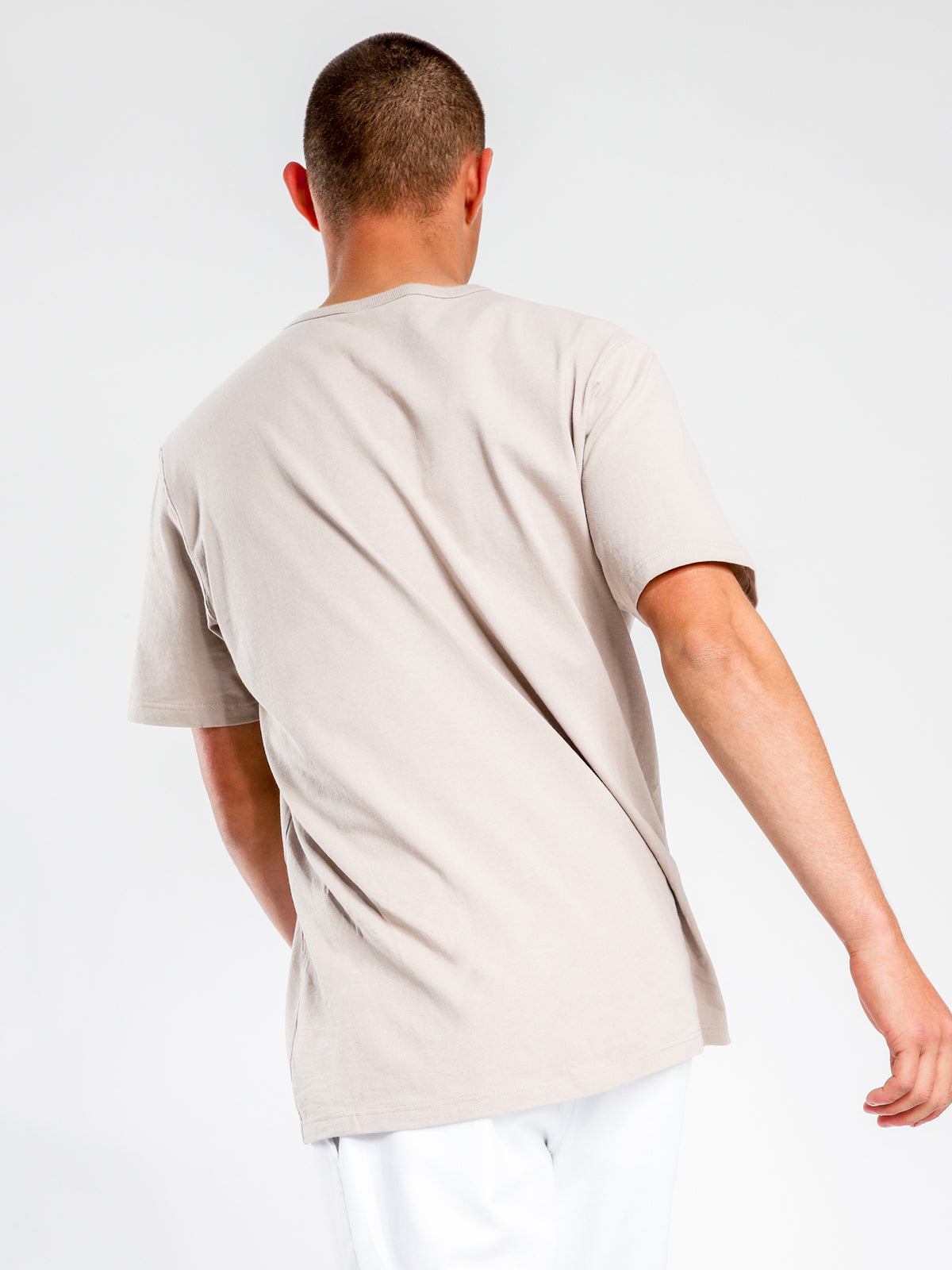 Heritage Script Short Sleeve T-Shirt in Whippet Brown