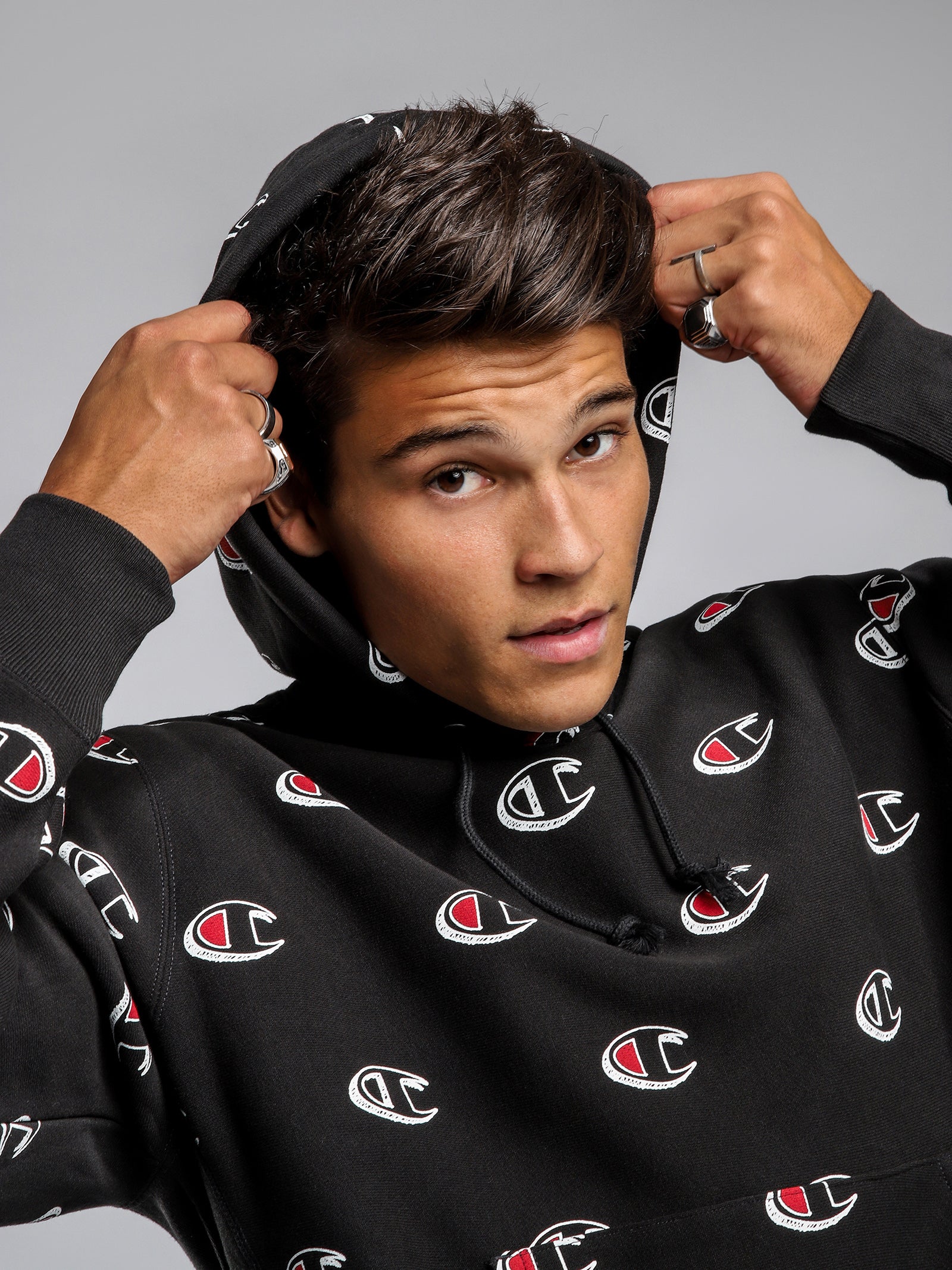 Reverse Weave Pullover Hoodie