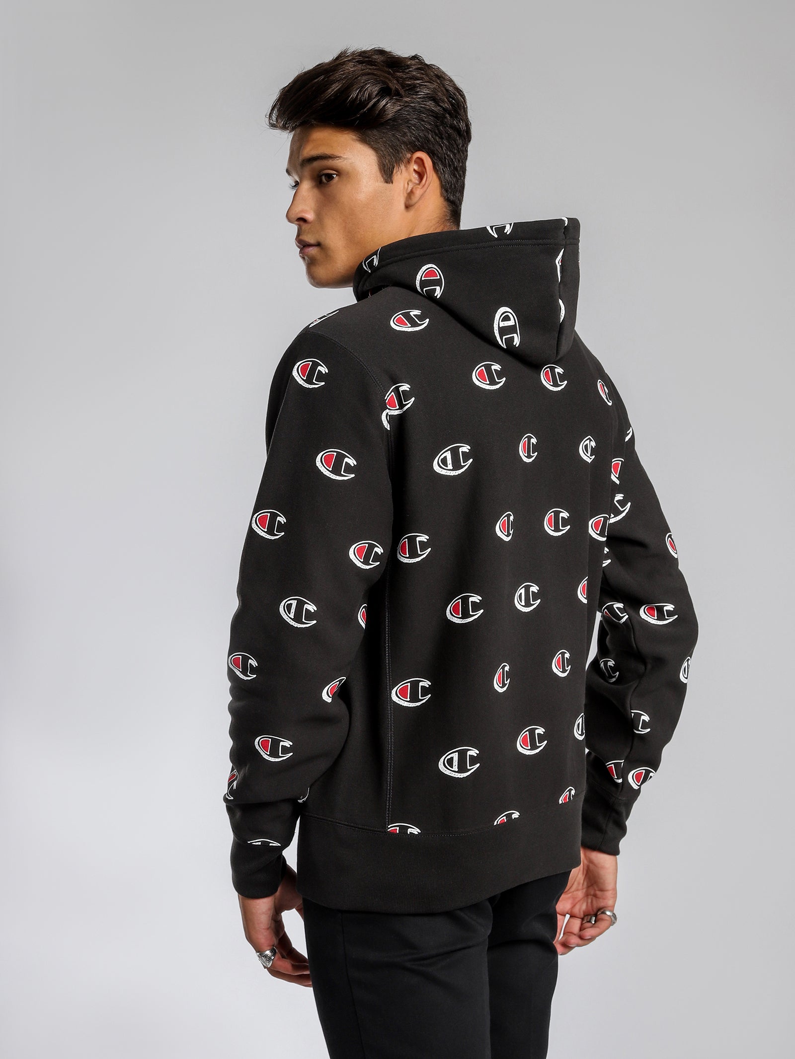 Reverse Weave Pullover Hoodie