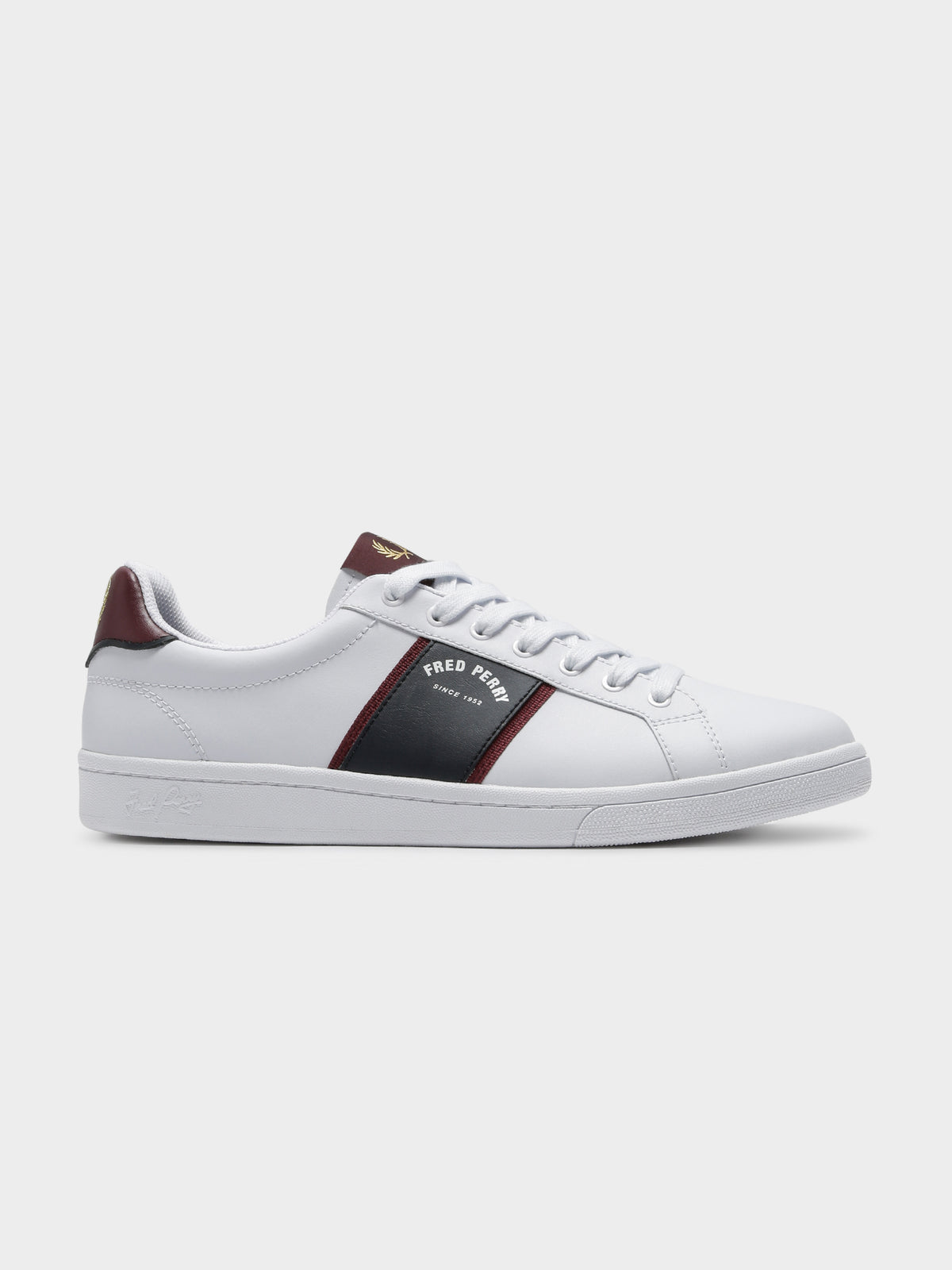 Mens B721 Arch Branded Sneakers in White