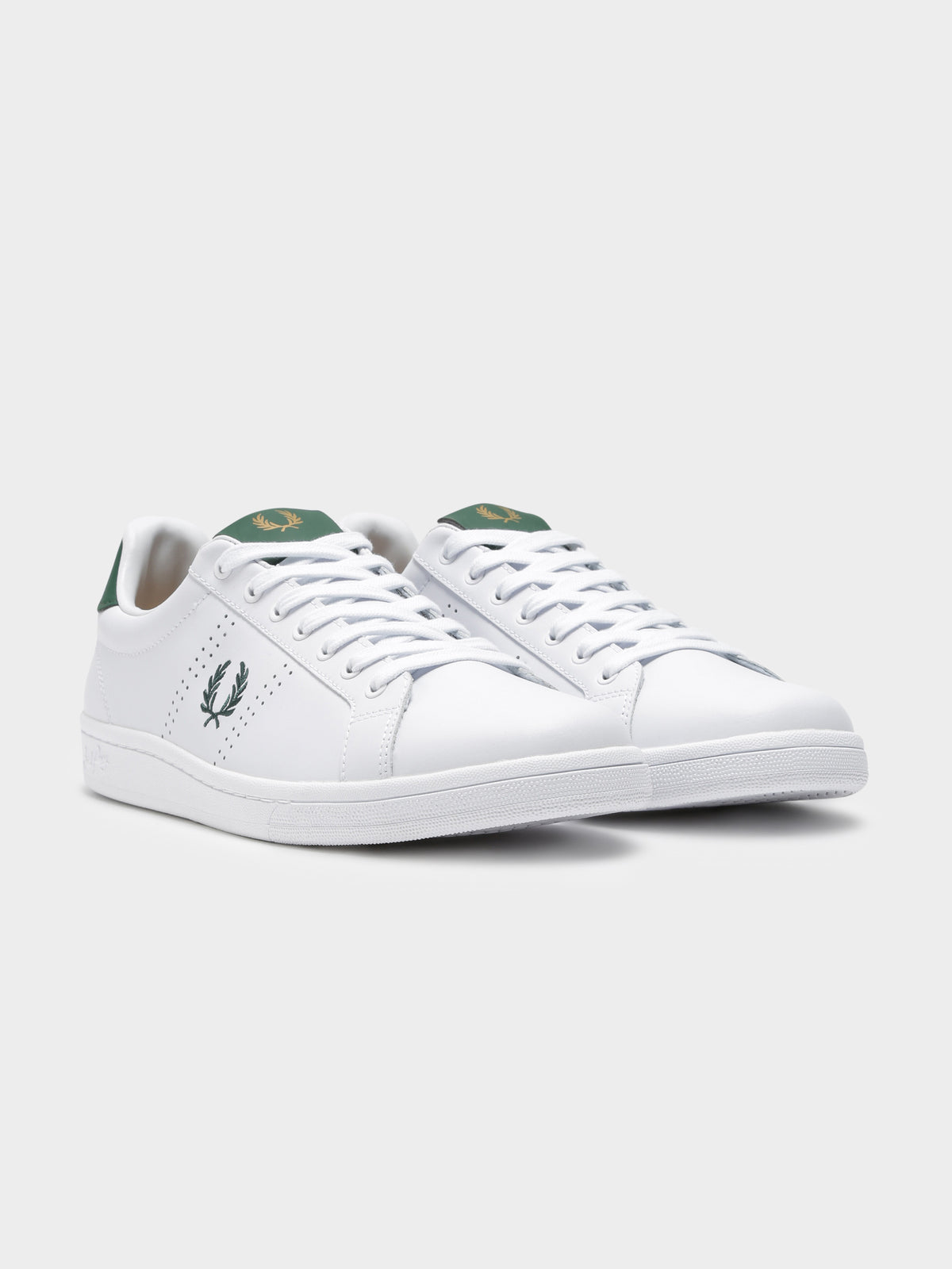Mens B721 Leather Sneaker in White