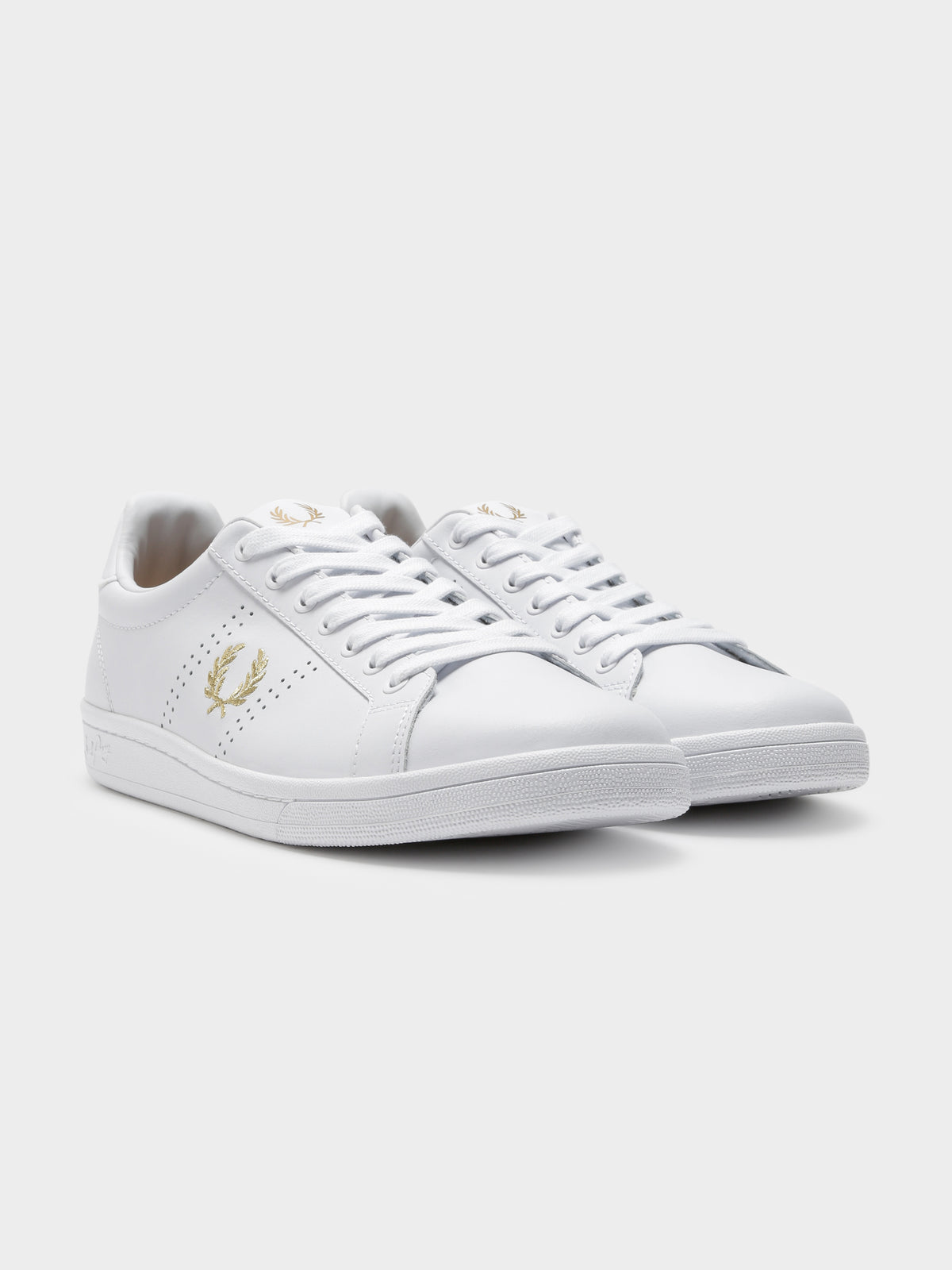Mens B721 Leather Sneaker in White