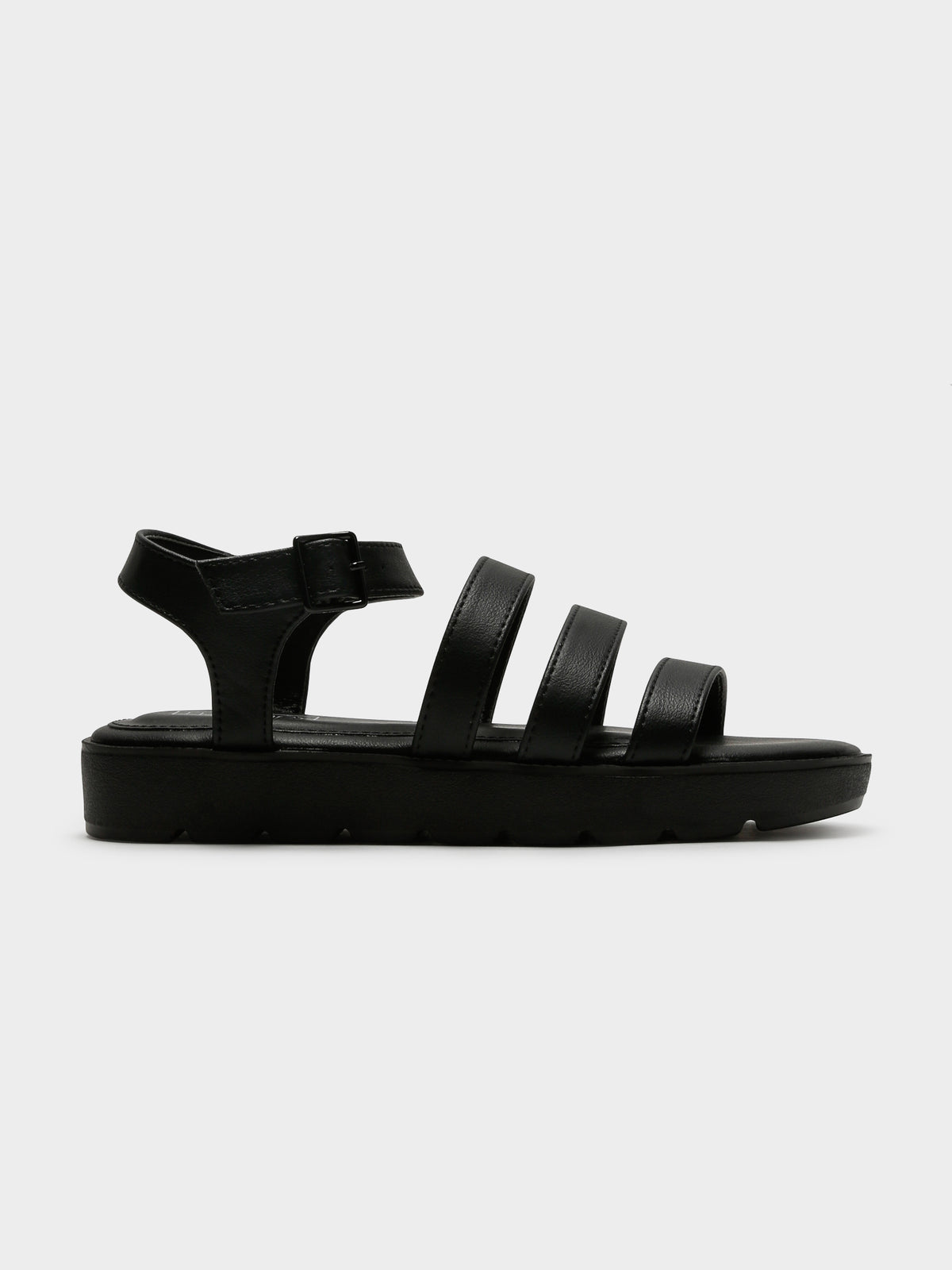 The Saxon Sandals in Black
