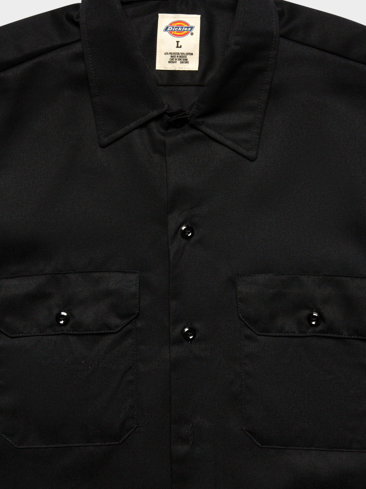 Short Sleeve Work Shirt in Black