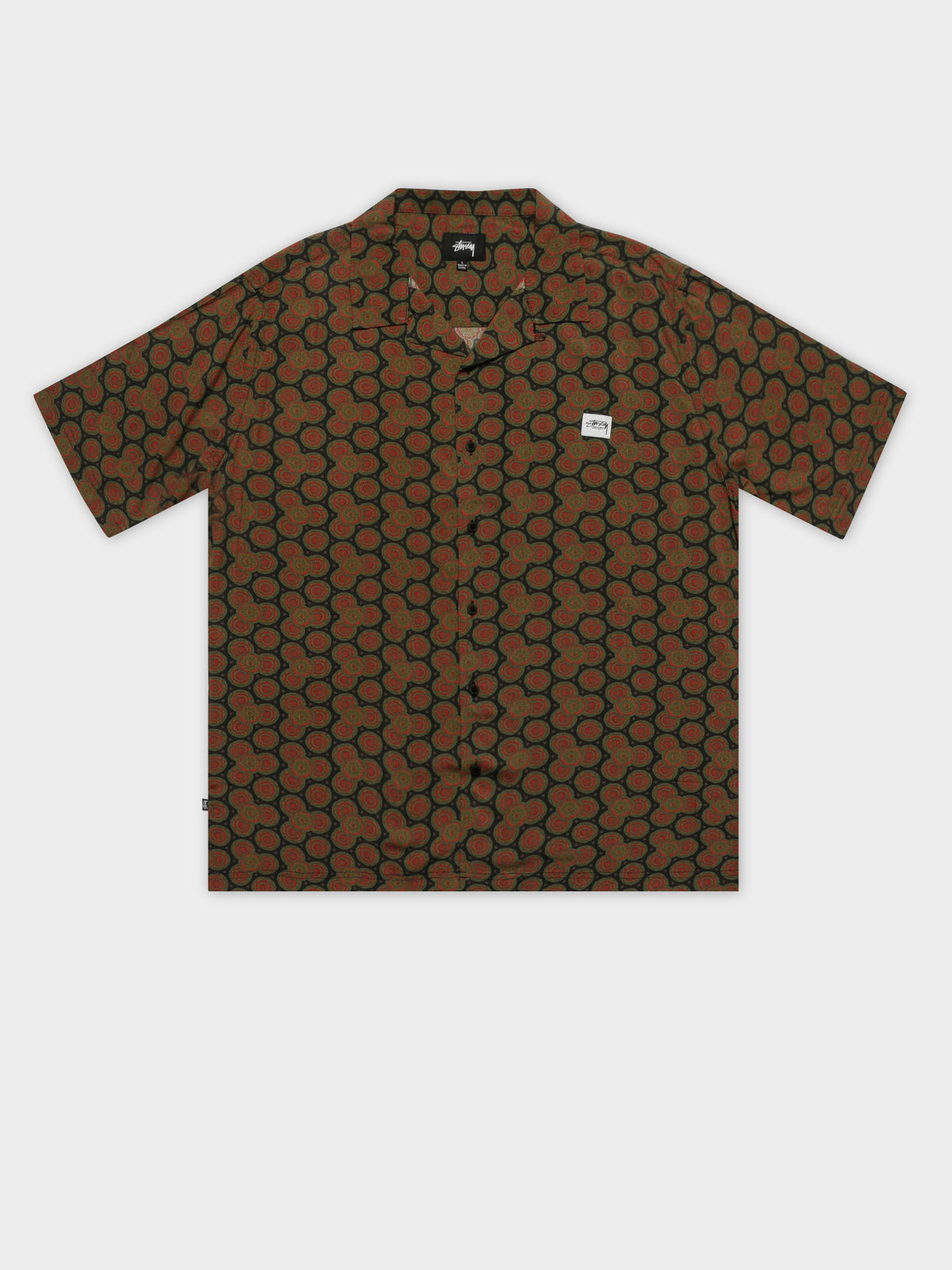 Stussy Circle Paisley Short Sleeve T-Shirt | Green