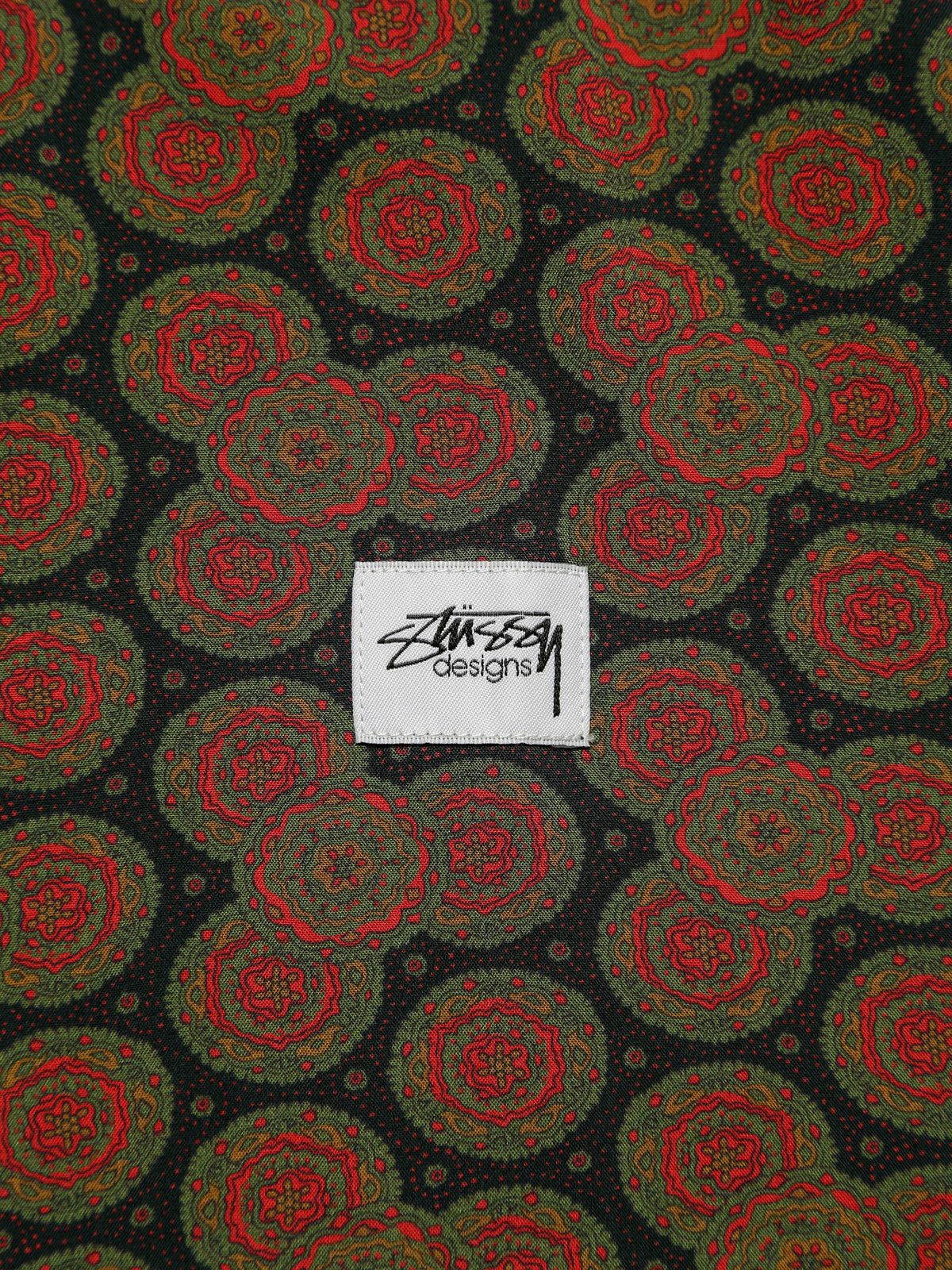 Stussy Circle Paisley Short Sleeve T-Shirt | Green