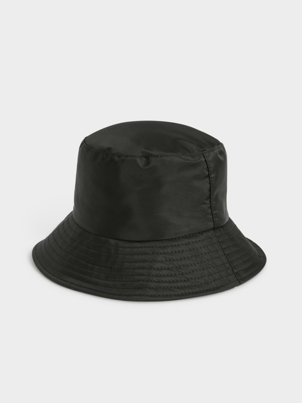 Bae Nylon Bucket Hat in Black