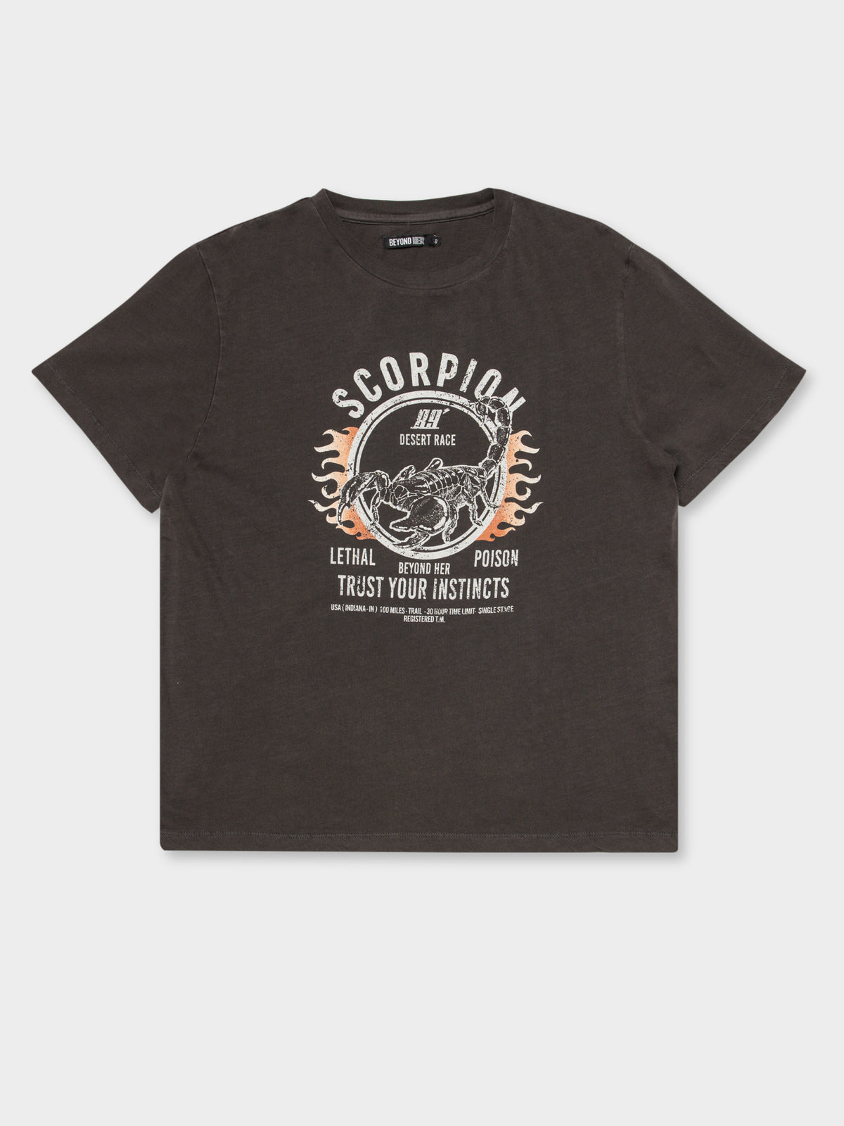 Scorpion T-Shirt in Washed Black