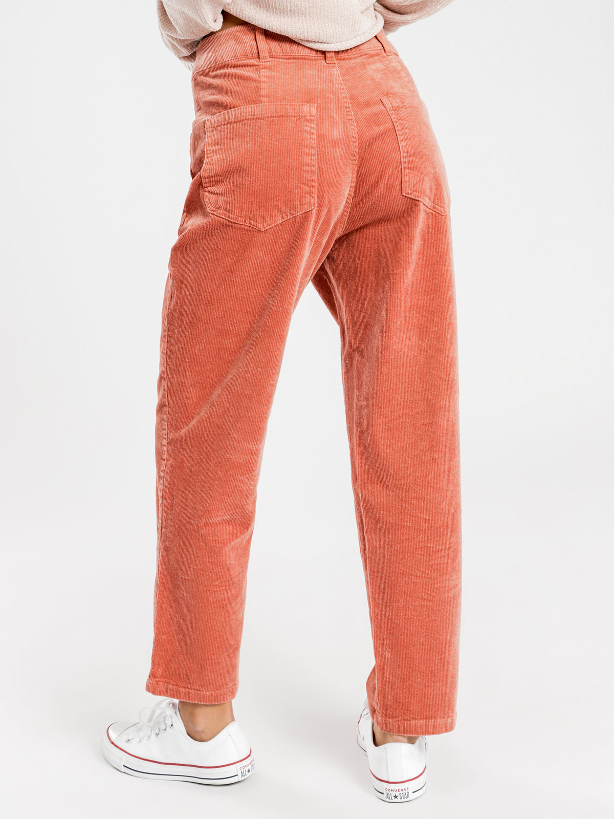 Mom Cord Pants in Blush