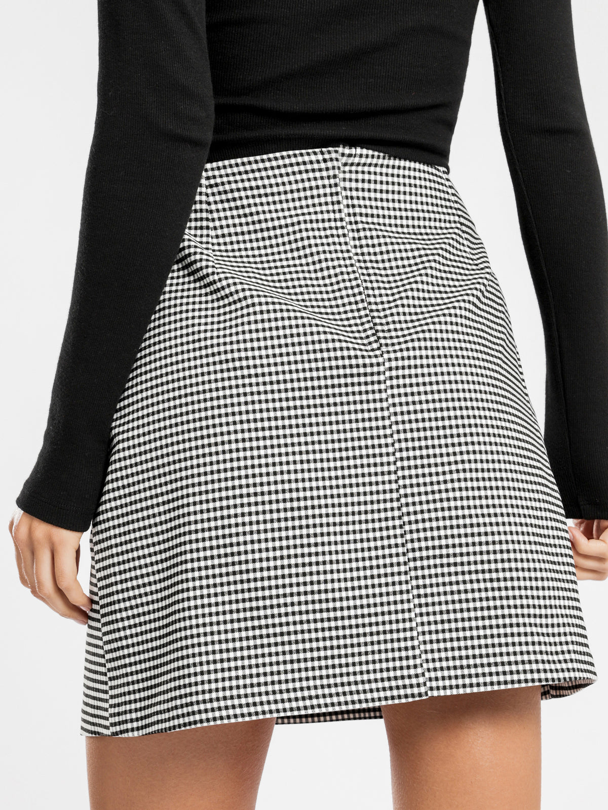 Jojo Mini Skirt in Black &amp; White