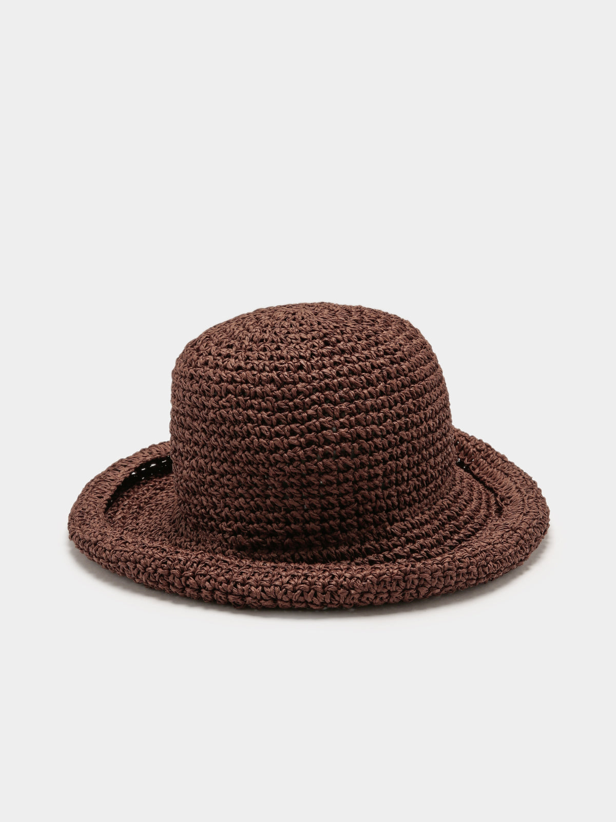 Crochet Sun Hat in Chocolate