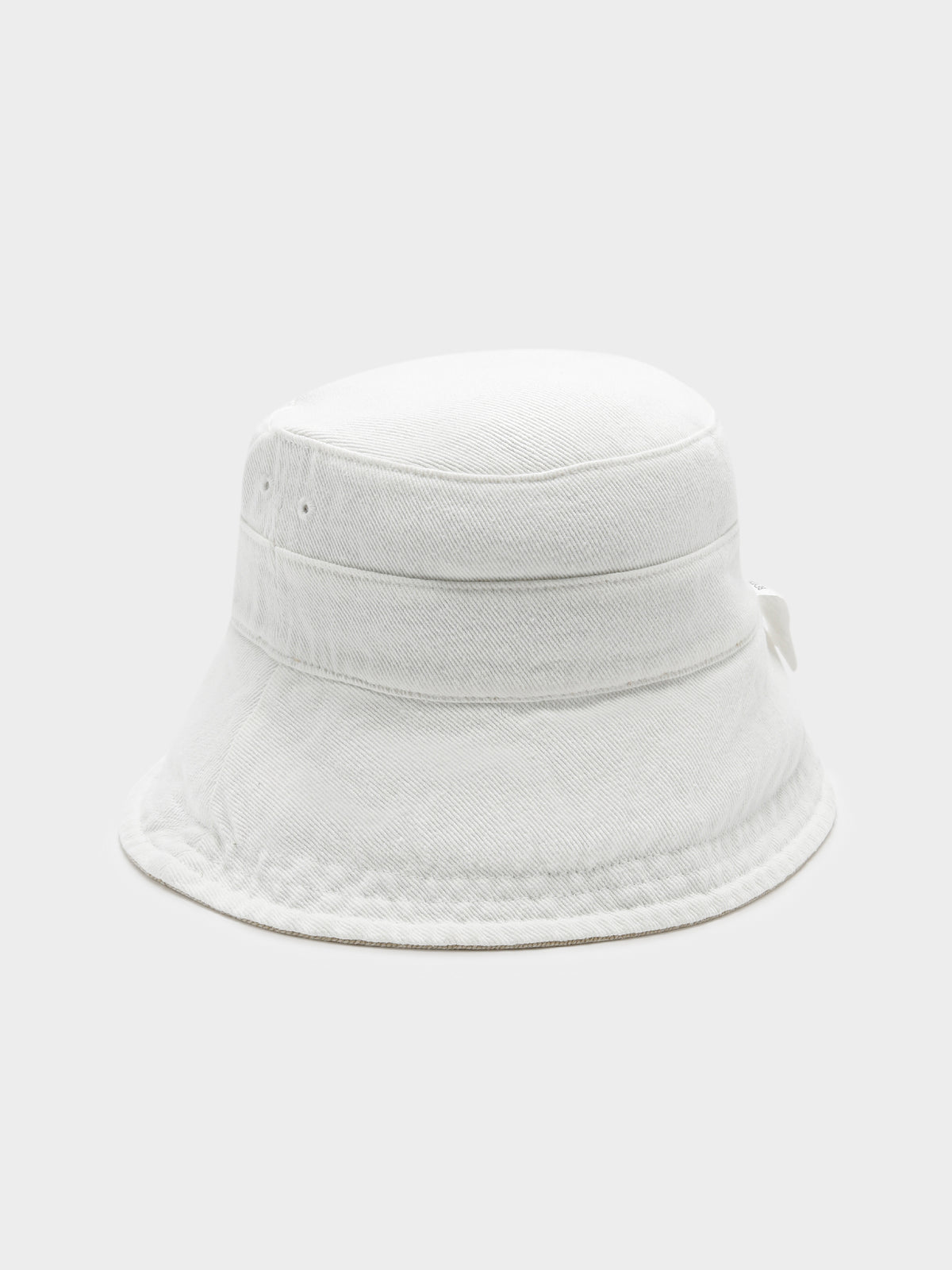 Reversible Sun Hat in Latte Beige &amp; White