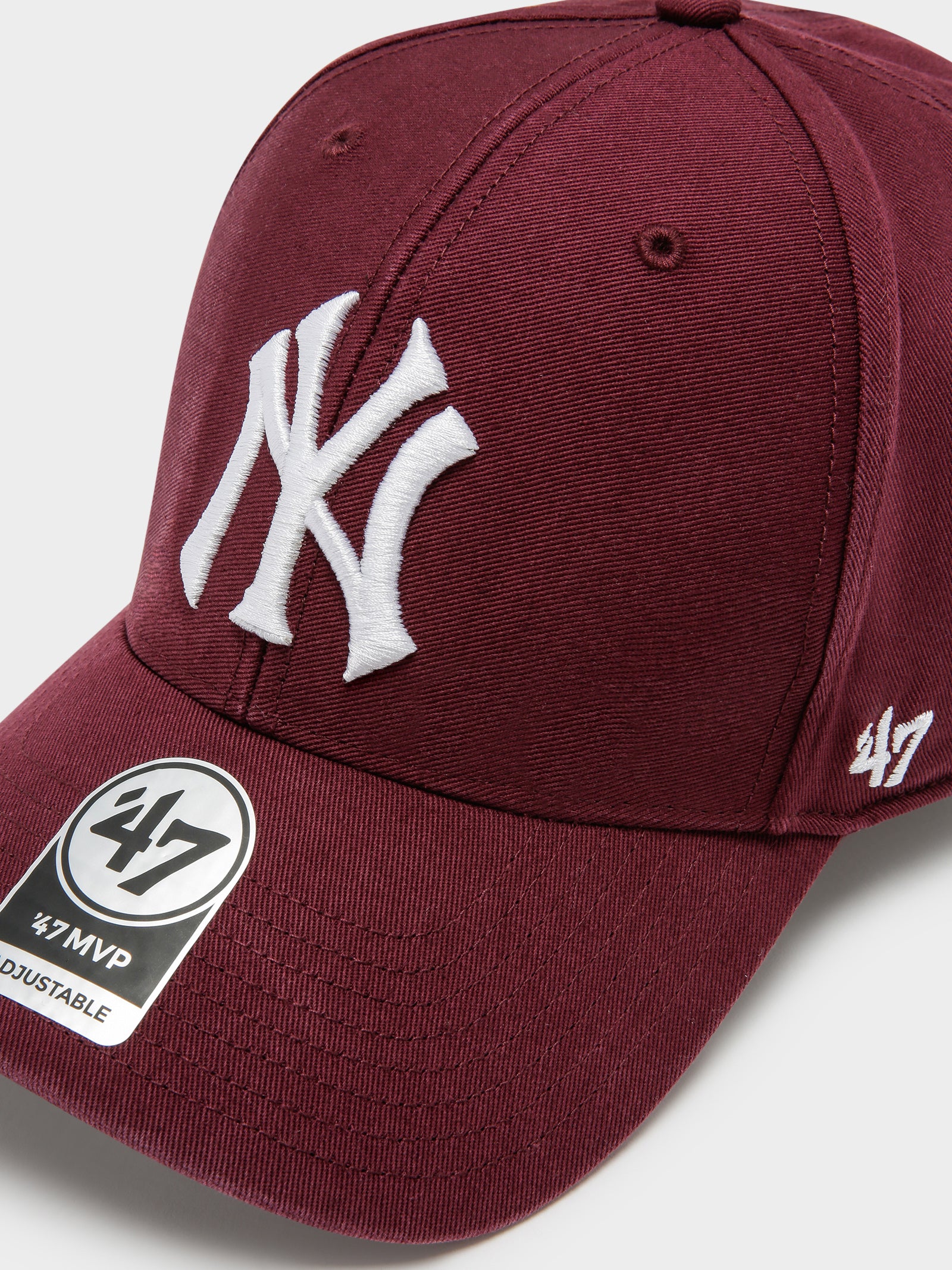 New York Yankees Cap Burgundy New Era New York Yankees Leather