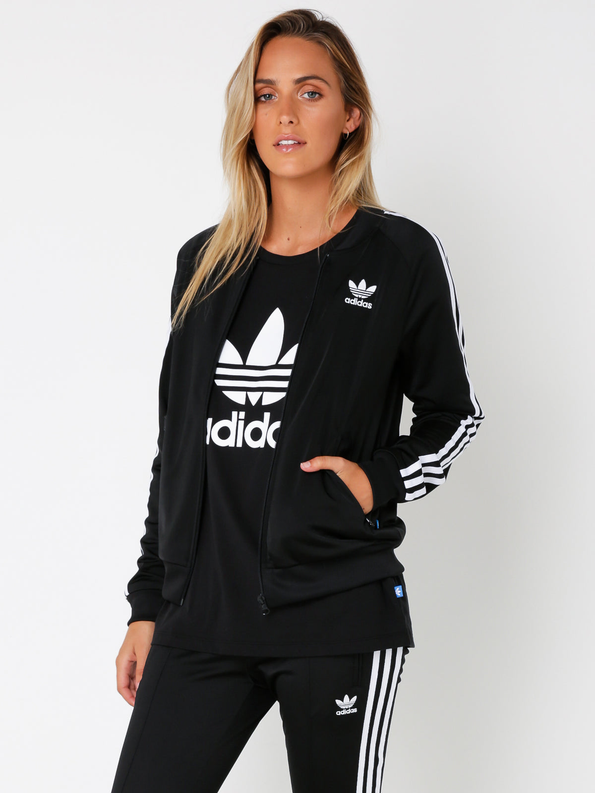 Adidas Superstar Track Jacket Black | Glue Store Adidas Superstar Track Jacket Black | Glue Store