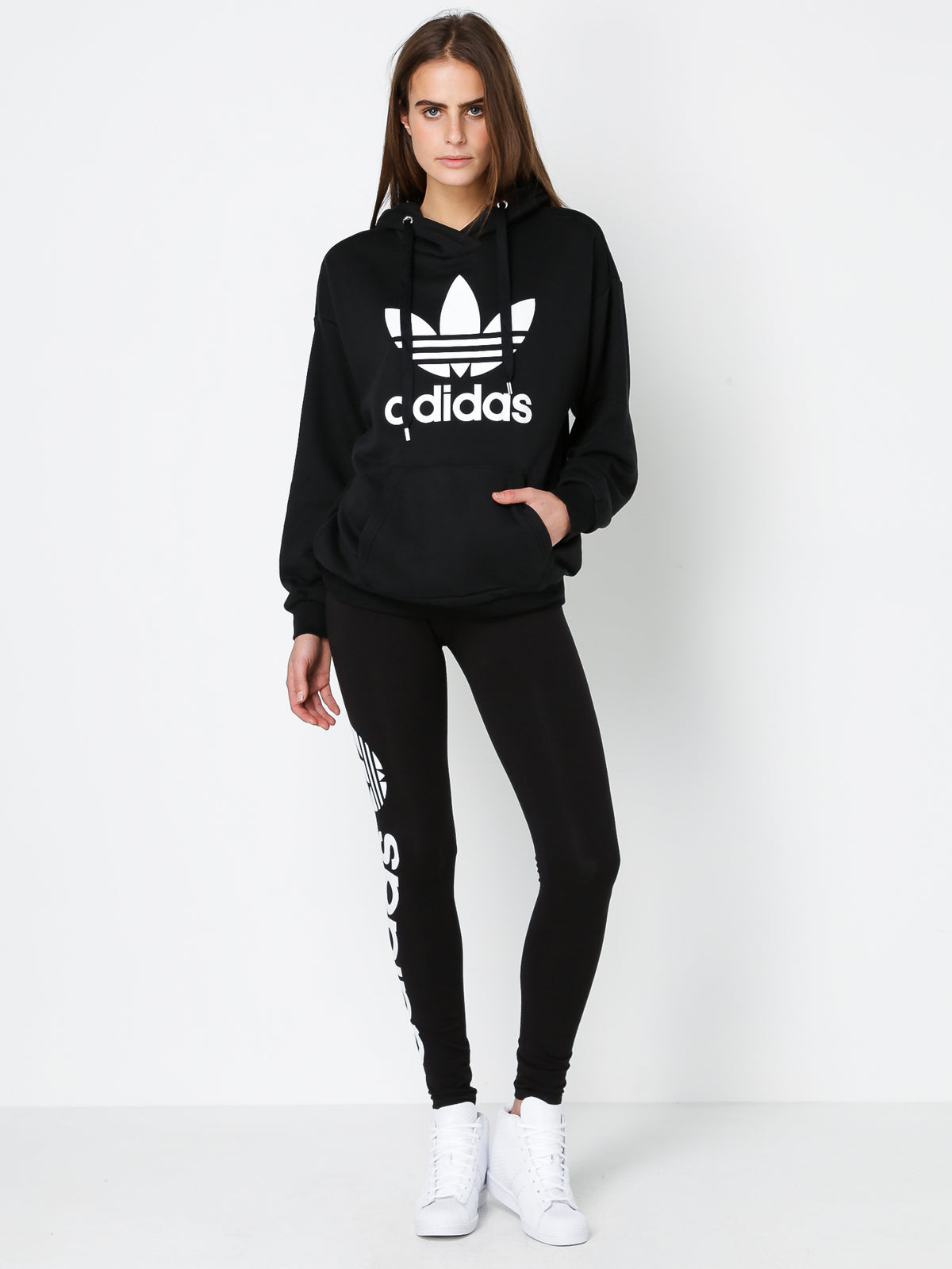 Adidas Trefoil Hoodie | Black