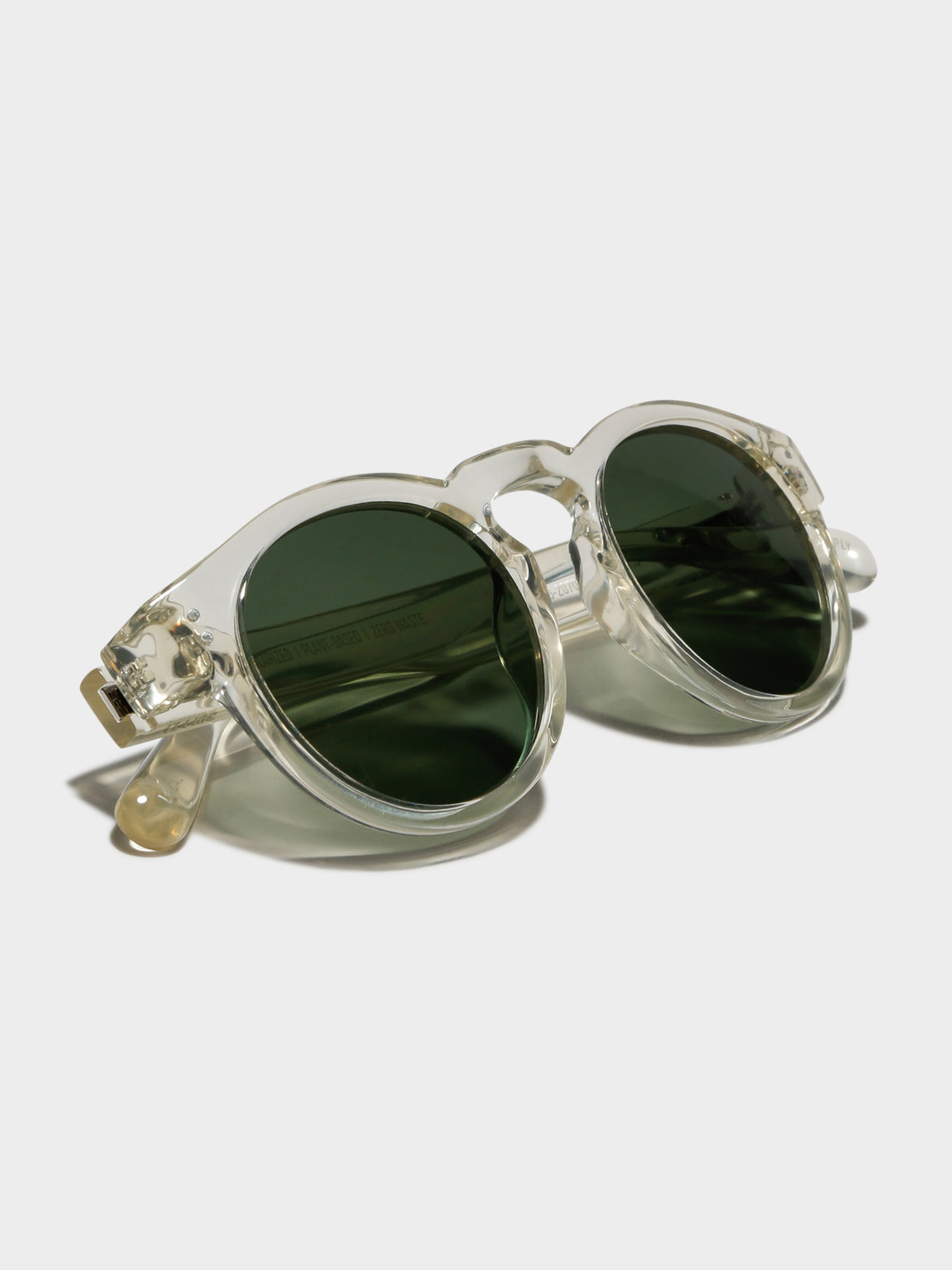BNE Polarized Sunglasses in Polished Clear Frames