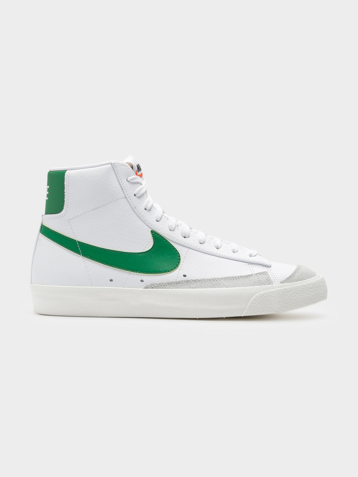 Mens Blazer Mid 77 High Top Sneakers in Green &amp; White
