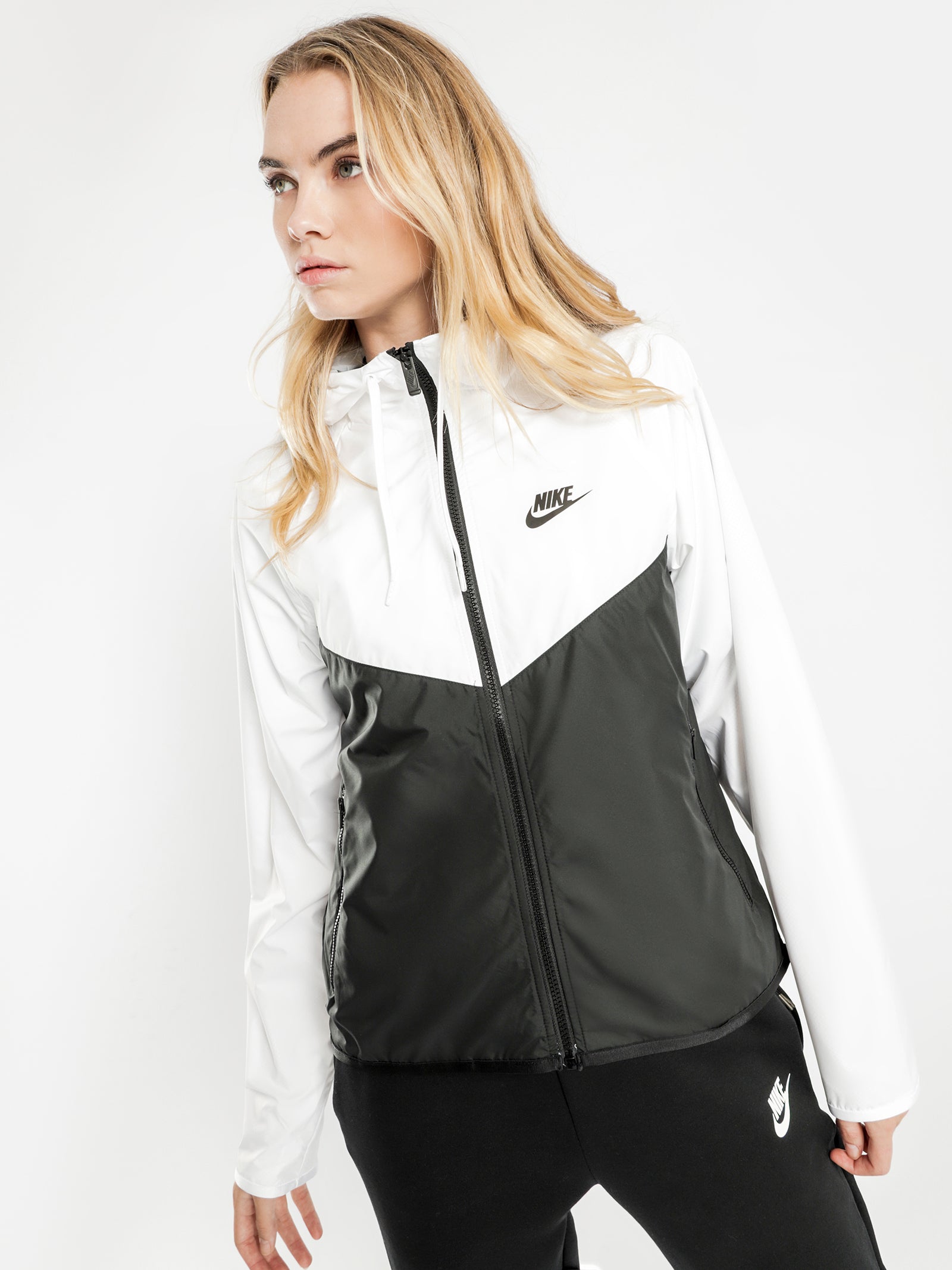 Nike NSW Windrunner Jacket White/Black | Glue Store