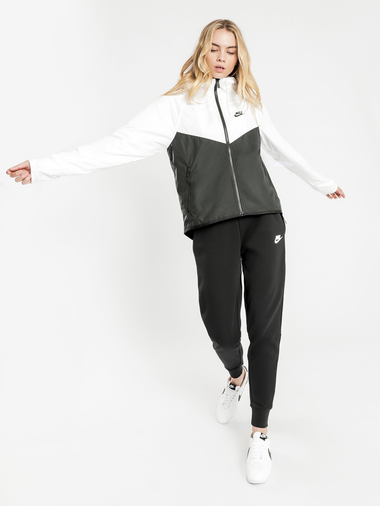 Nike NSW Windrunner Jacket White/Black | Glue Store