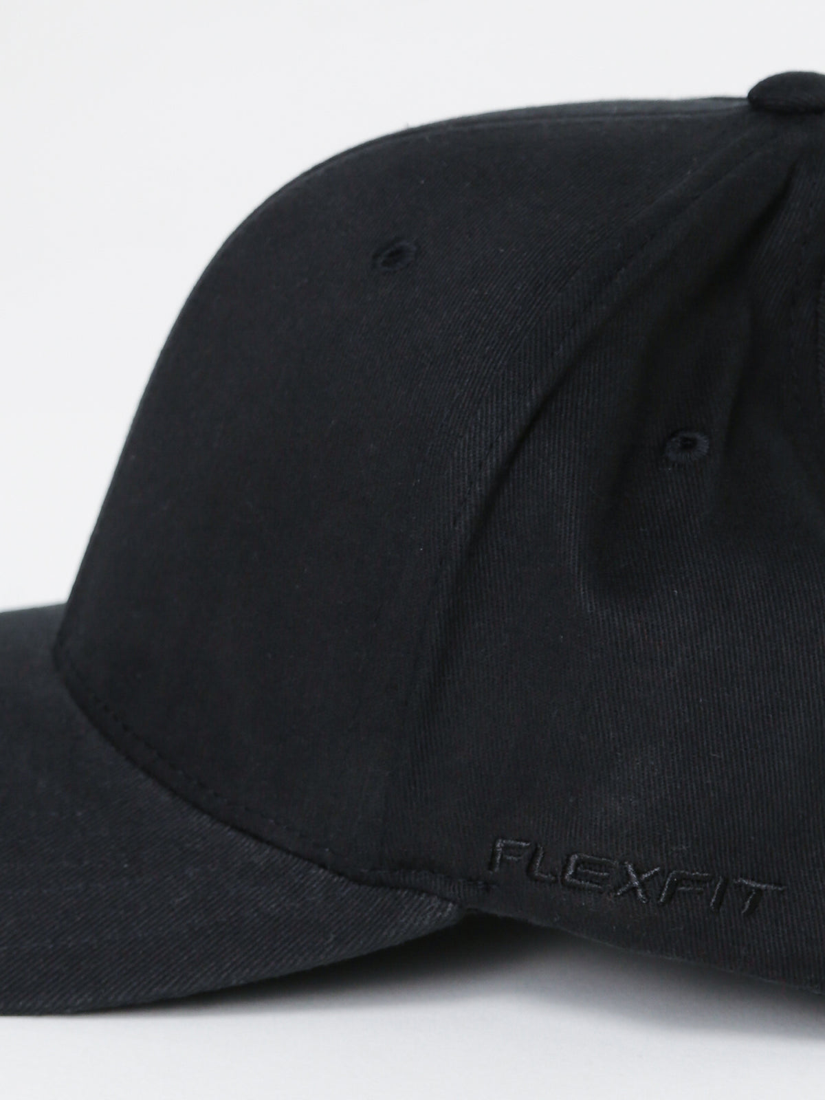 Brushed Cotton Twill 110 Snapback in Black