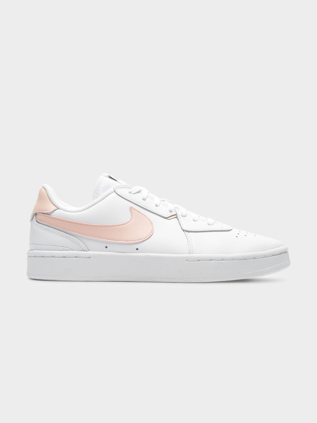 Womens Court Blanc Sneakers in White &amp; Washed Coral