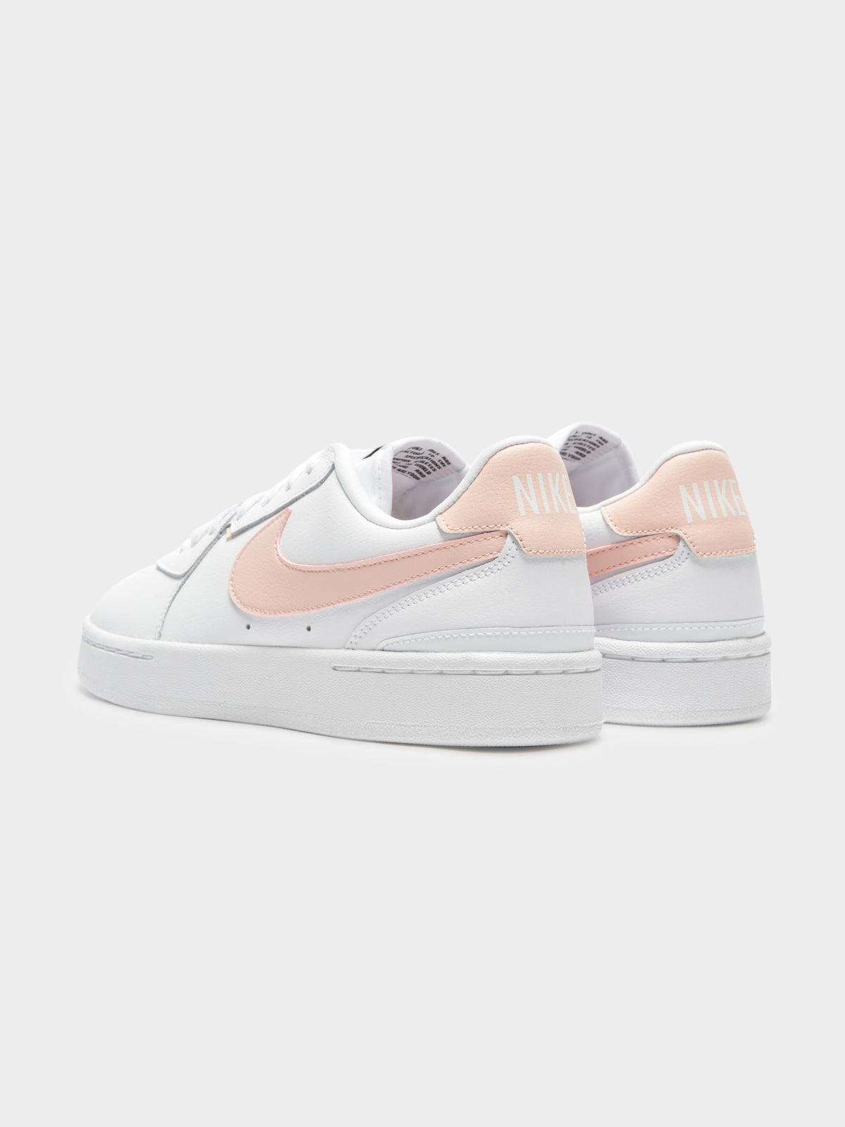 Womens Court Blanc Sneakers in White &amp; Washed Coral