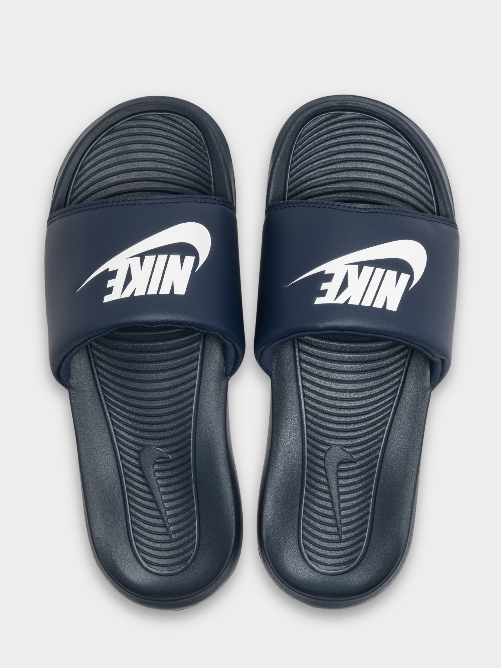 Nike Mens Victori One Slides Navywhite Glue Store