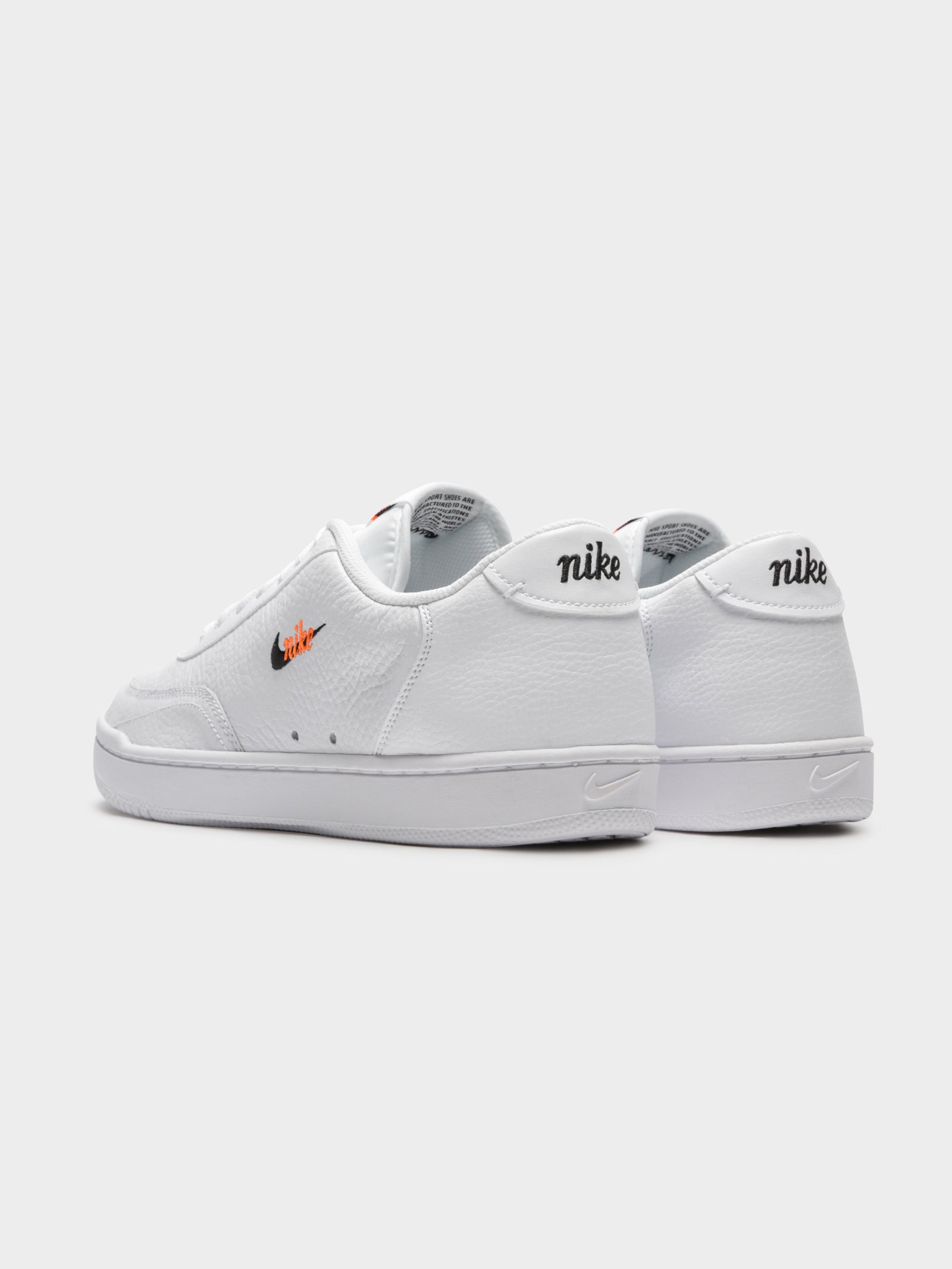 Nike Mens Court Vintage Premium Sneakers White/Black
