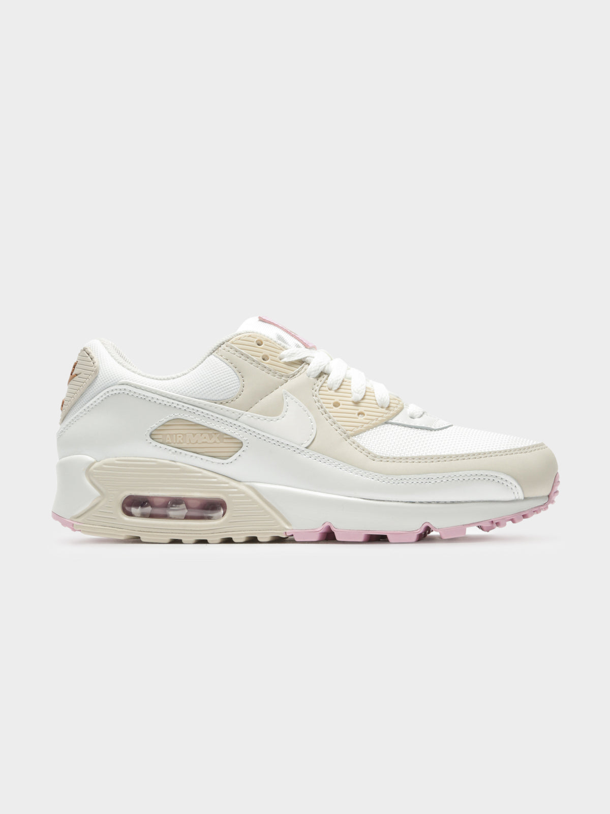 Air Max 90 Sneakers in White &amp; Pink
