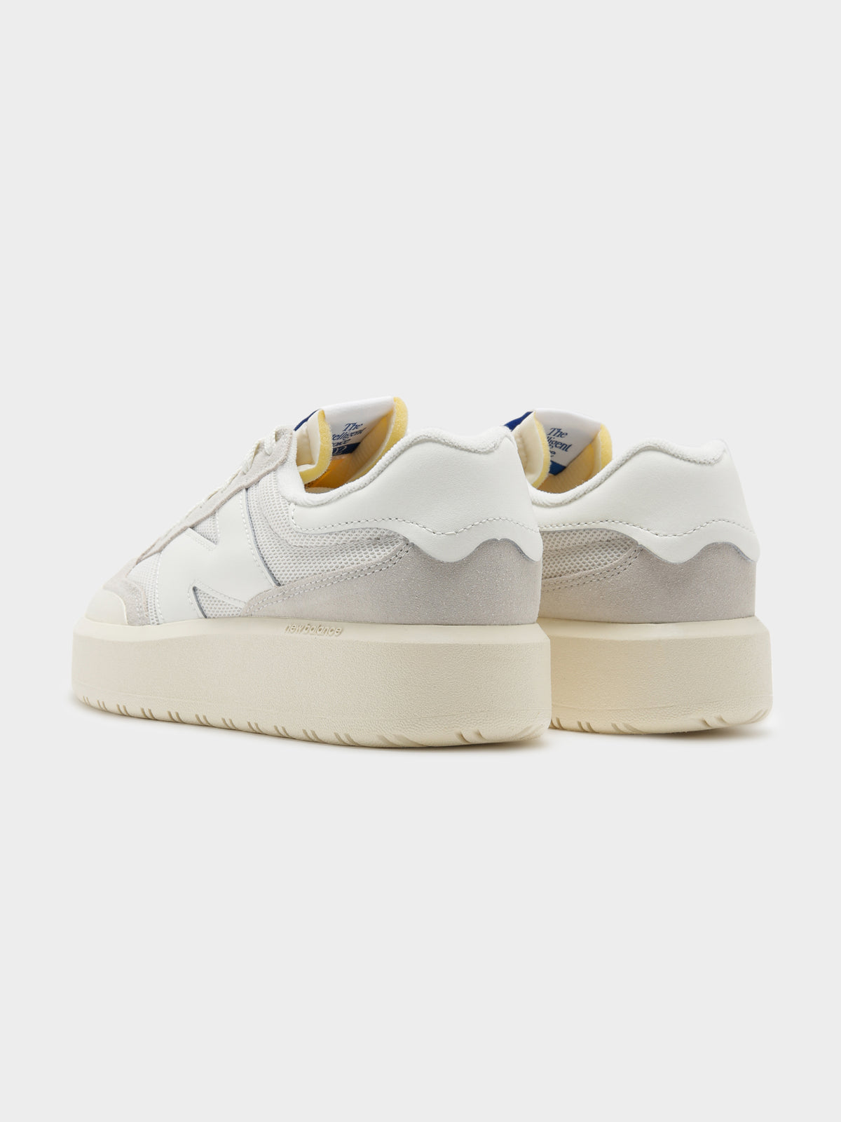 Womens CT 302 Platform Sneakers in White &amp; Chalk